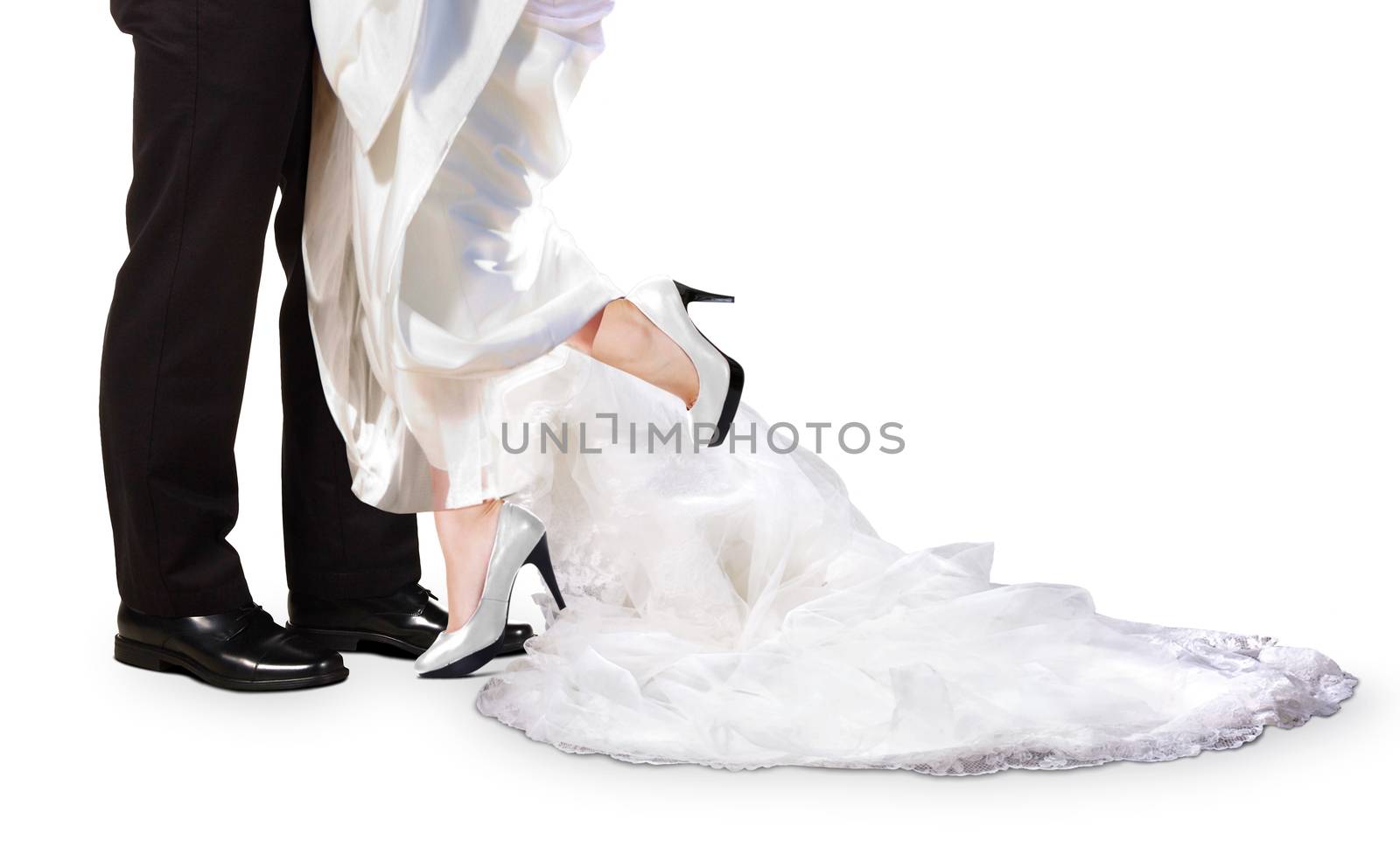 Bride and Groom Feet on Wedding Day by razihusin