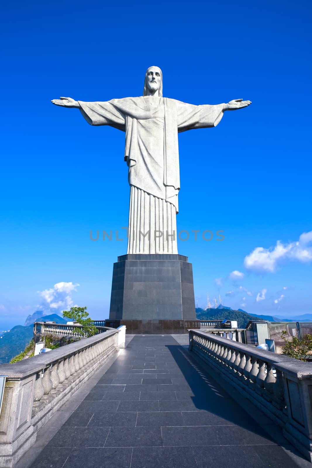 Christ the Redeemer statue corcovado rio de janeiro brazil by PIXSTILL