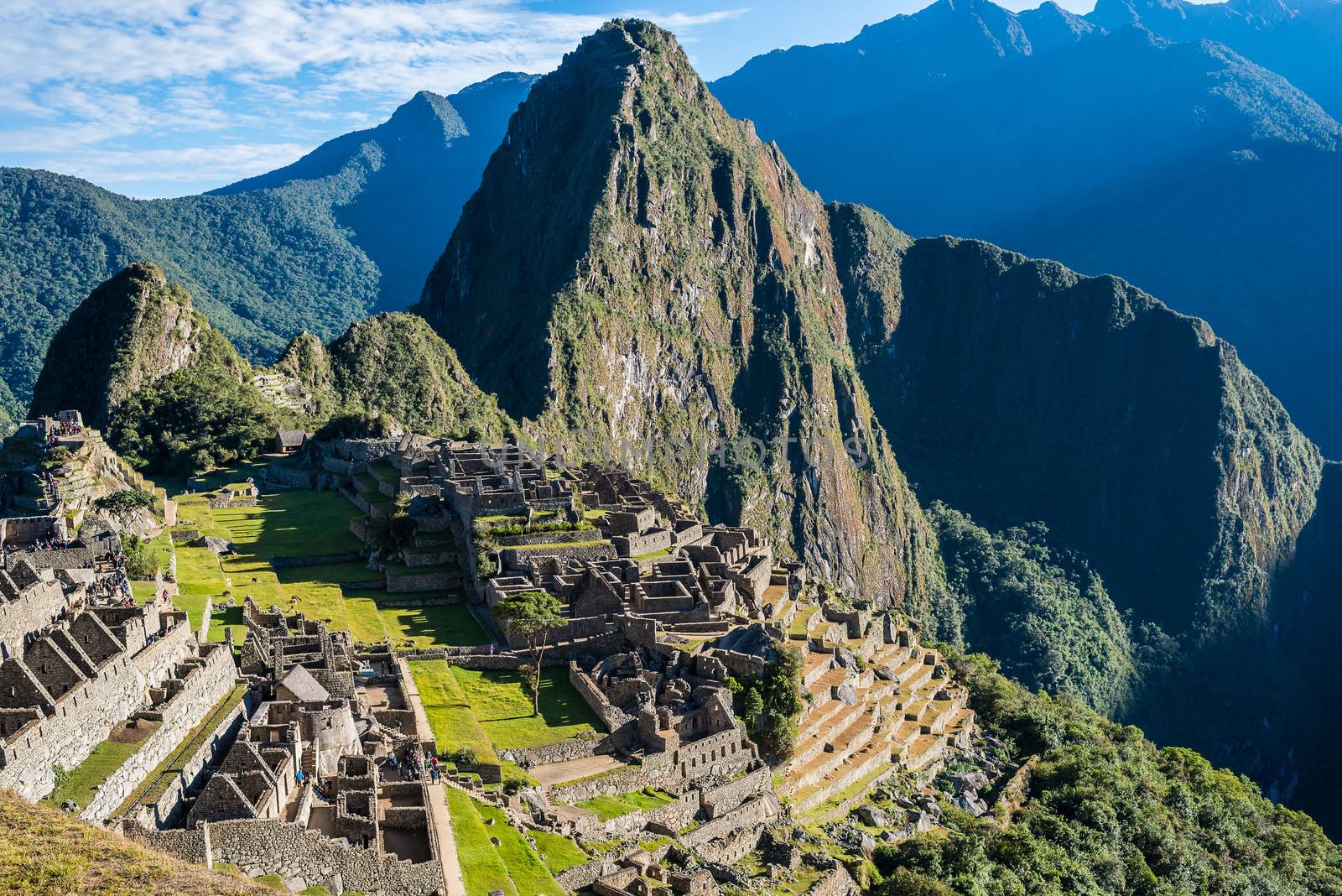Machu Picchu, Incas ruins in the peruvian Andes at Cuzco Peru