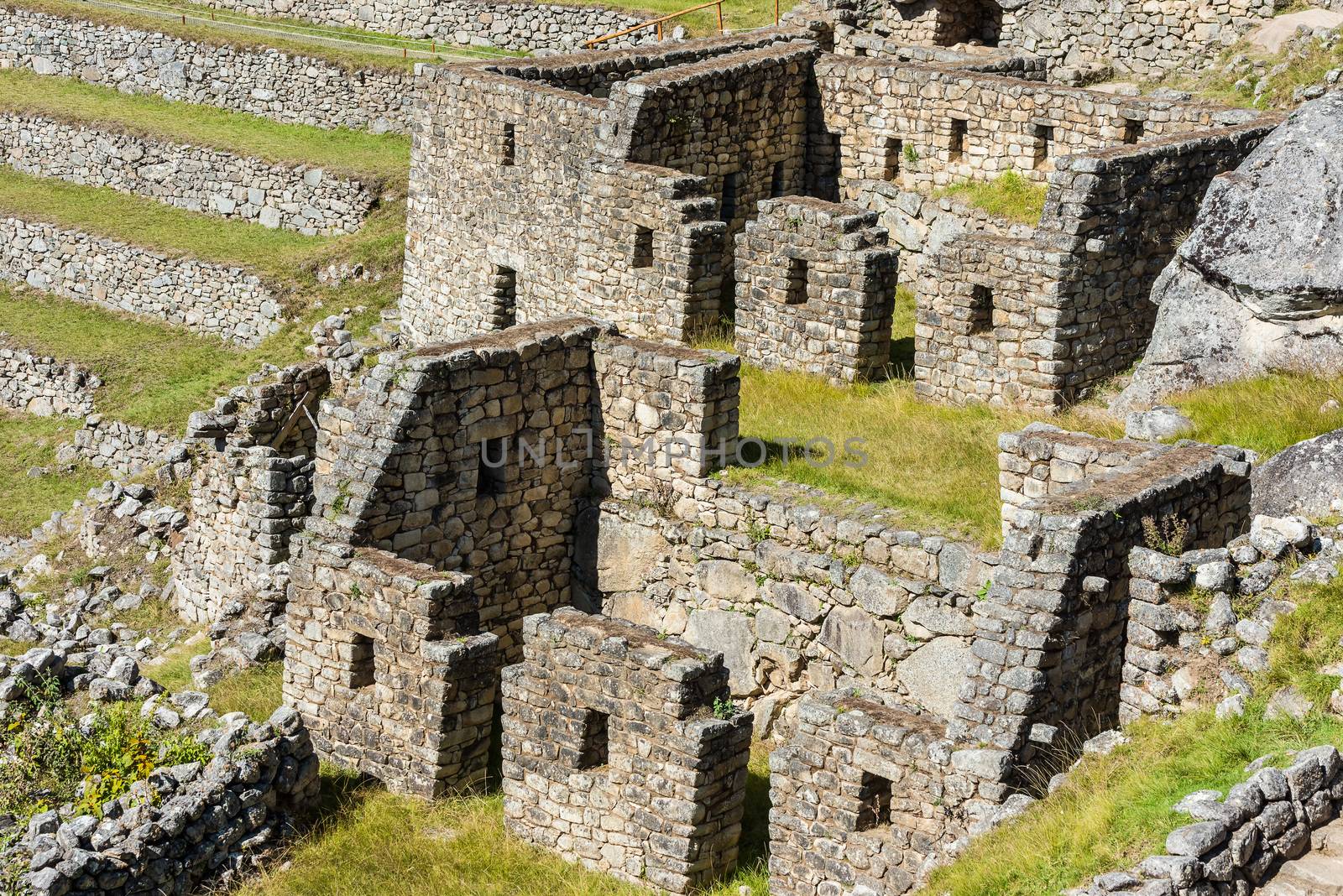 Machu Picchu ruins peruvian Andes  Cuzco Peru by PIXSTILL