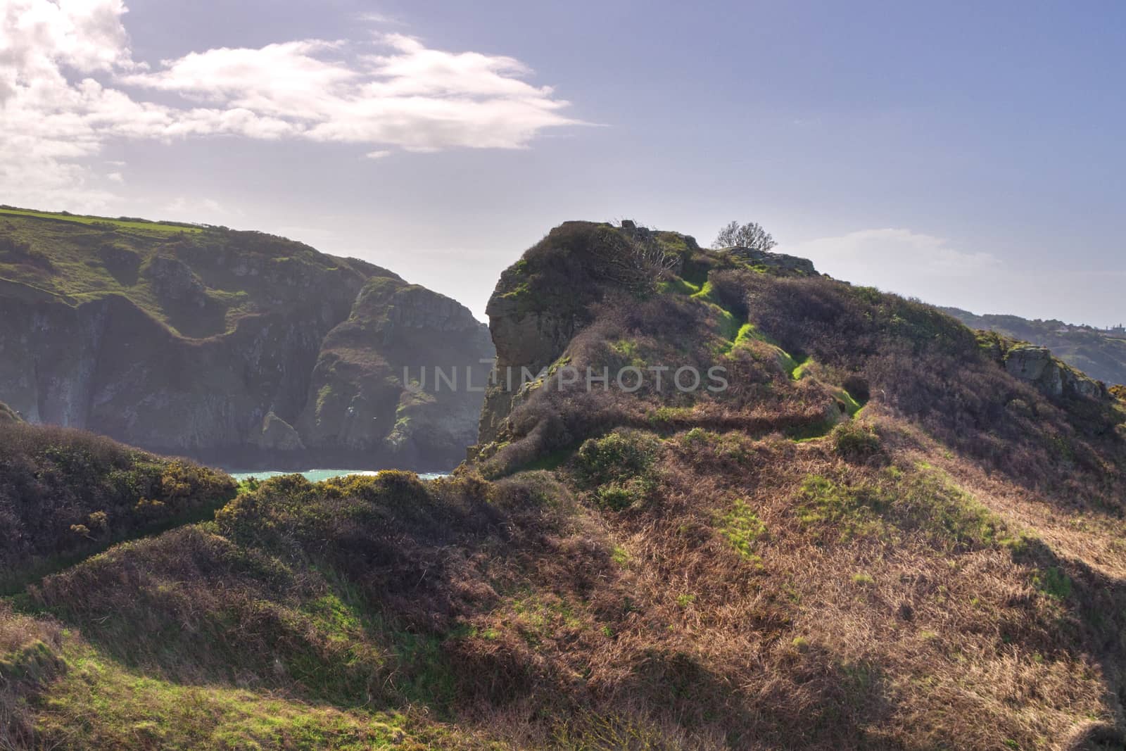 Coastal scene on Sark  looking out over the English Channel