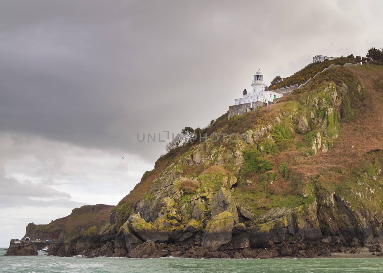 Coastal scene on Sark Lighthouse