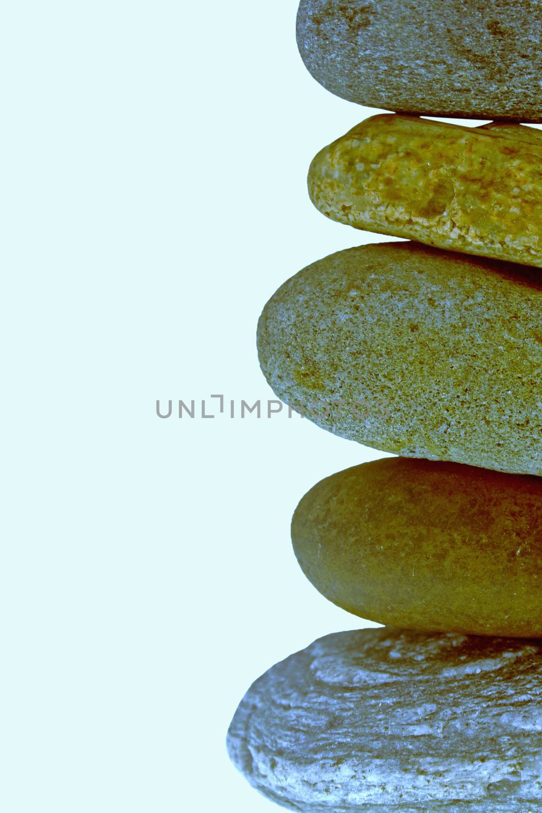 Five stones balanced on top of eachother
