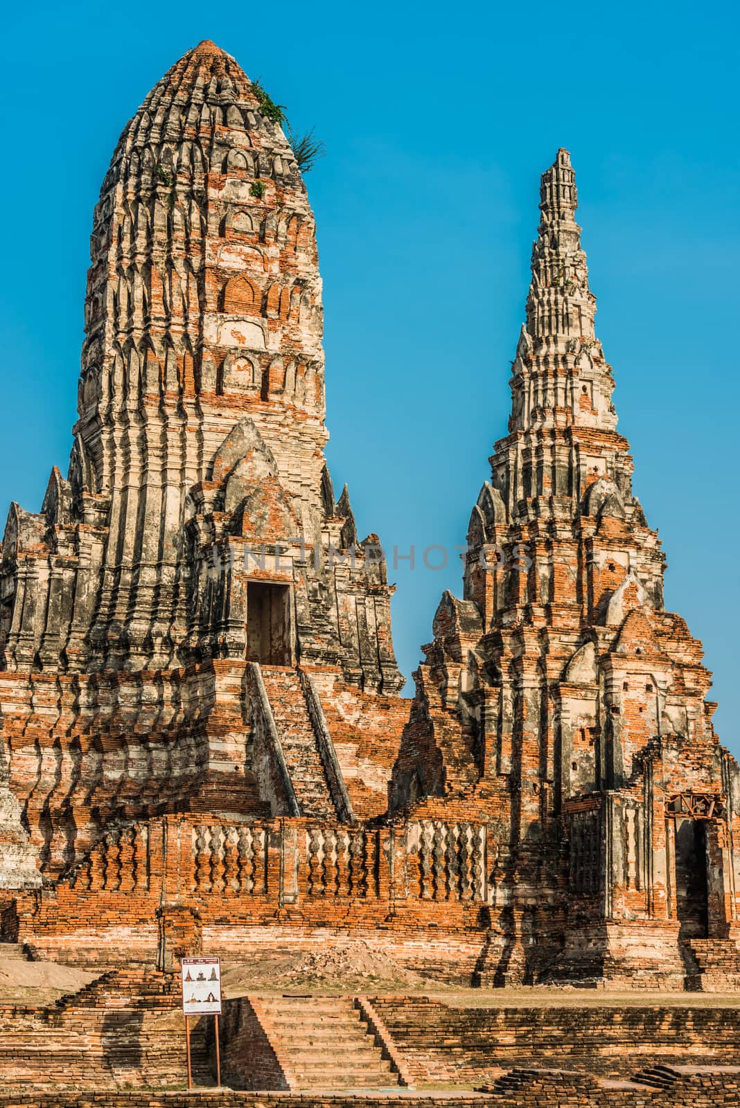  Wat Chai Watthanaram temple Ayutthaya bangkok Thailand by PIXSTILL