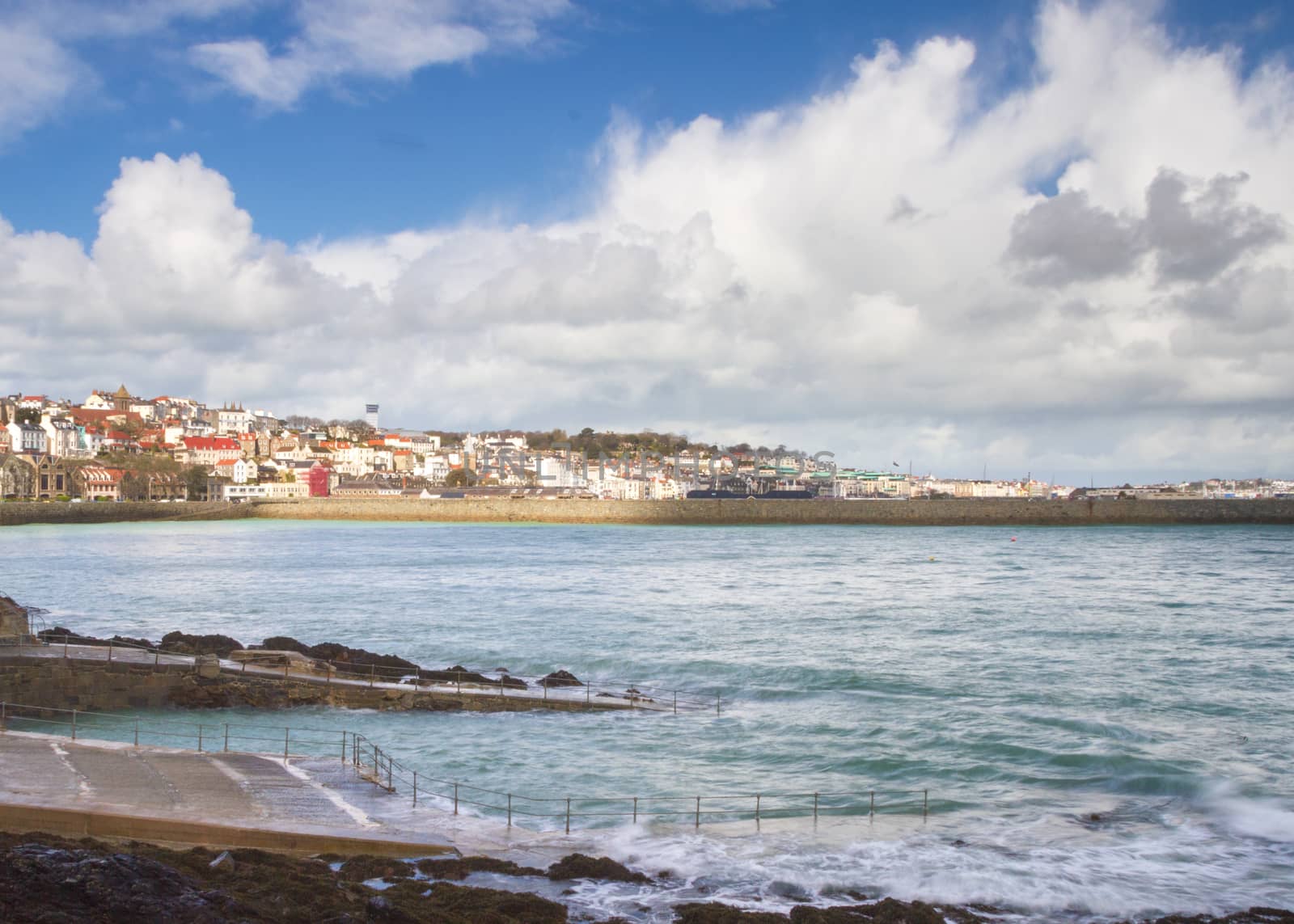 Saint Peter Port, Guernsey. Natural Pool.