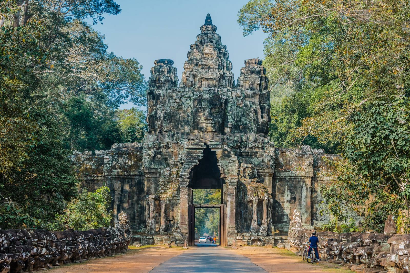 east gate Angkor Thom Cambodia by PIXSTILL