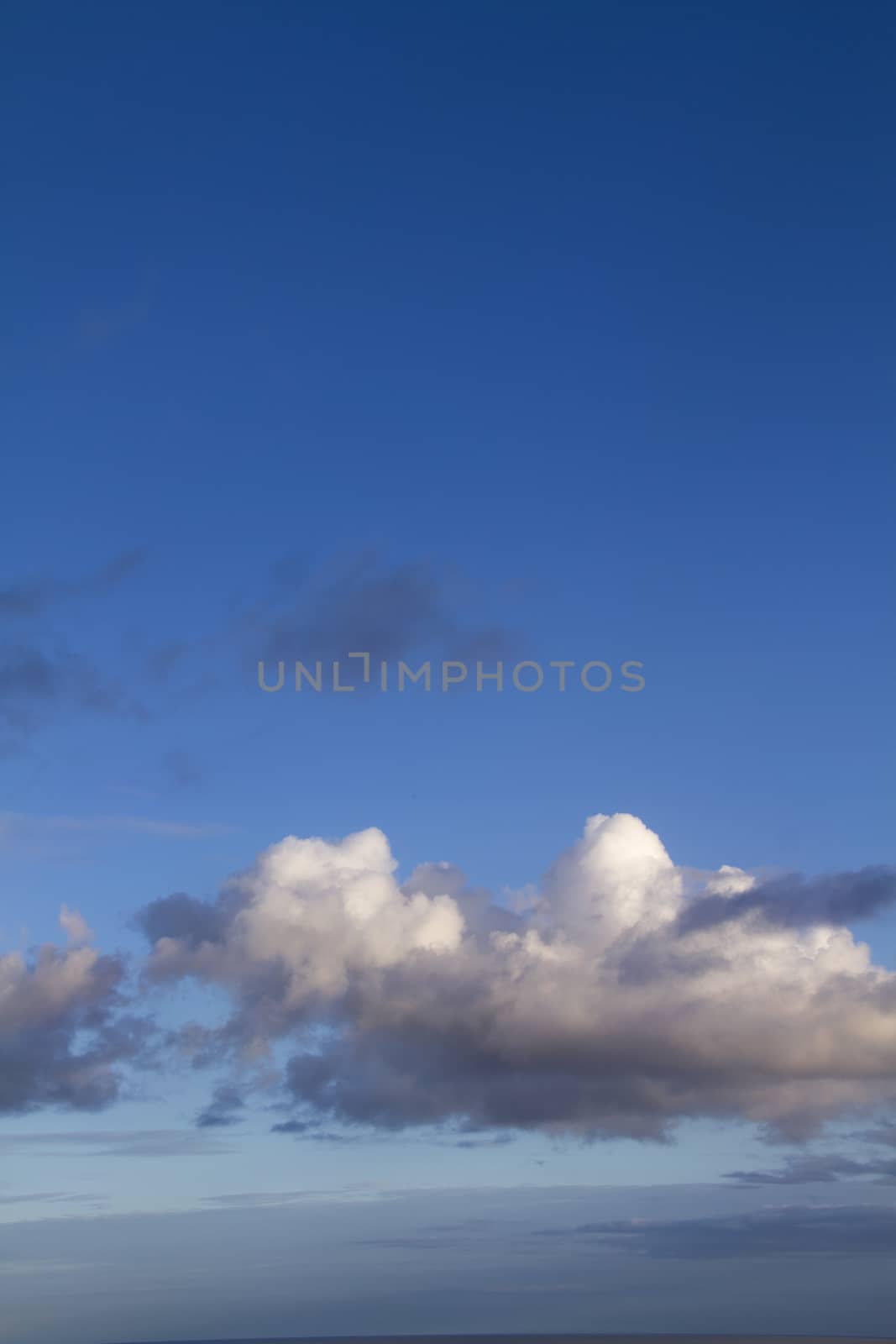 Blue sky background with clouds