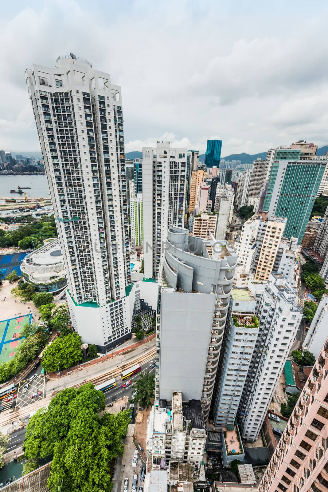 cityscape at Causeway Bay in Hong Kong