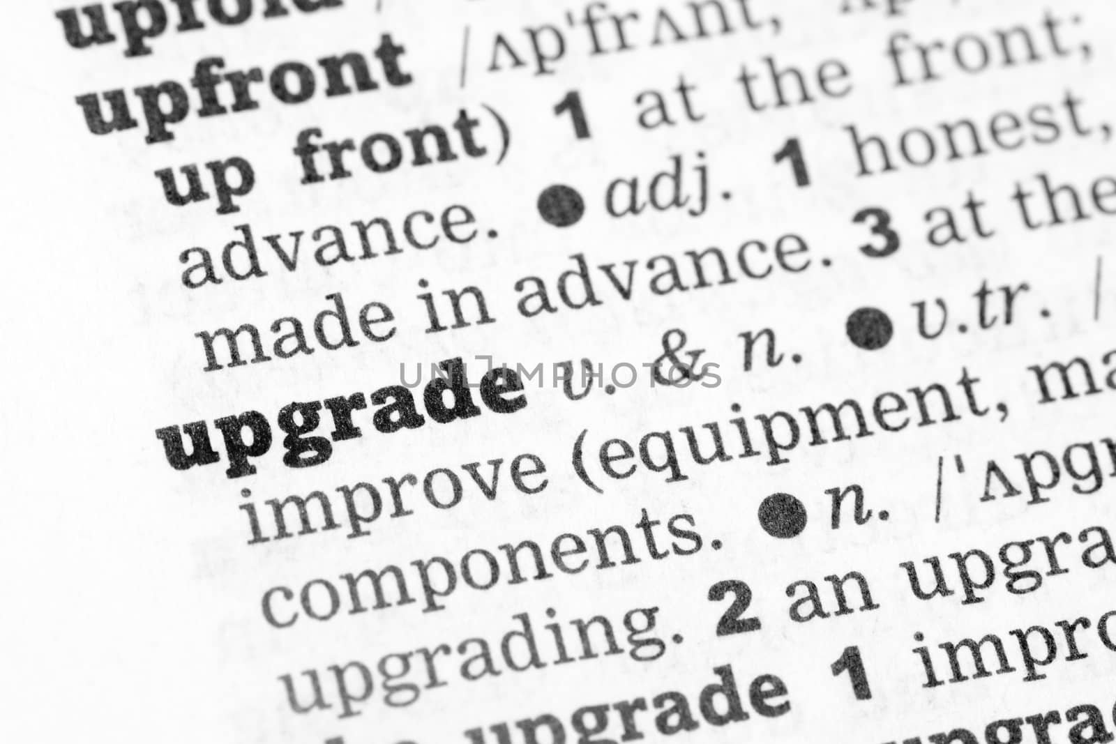 Upgrade Dictionary Definition single word with soft focus