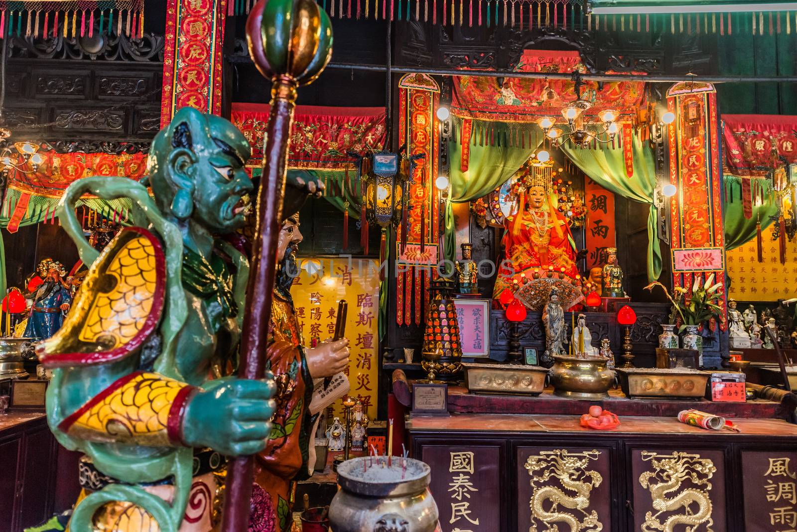 shrine Tin Hau Temple Tsim Sha Tsui Kowloon in Hong Kong