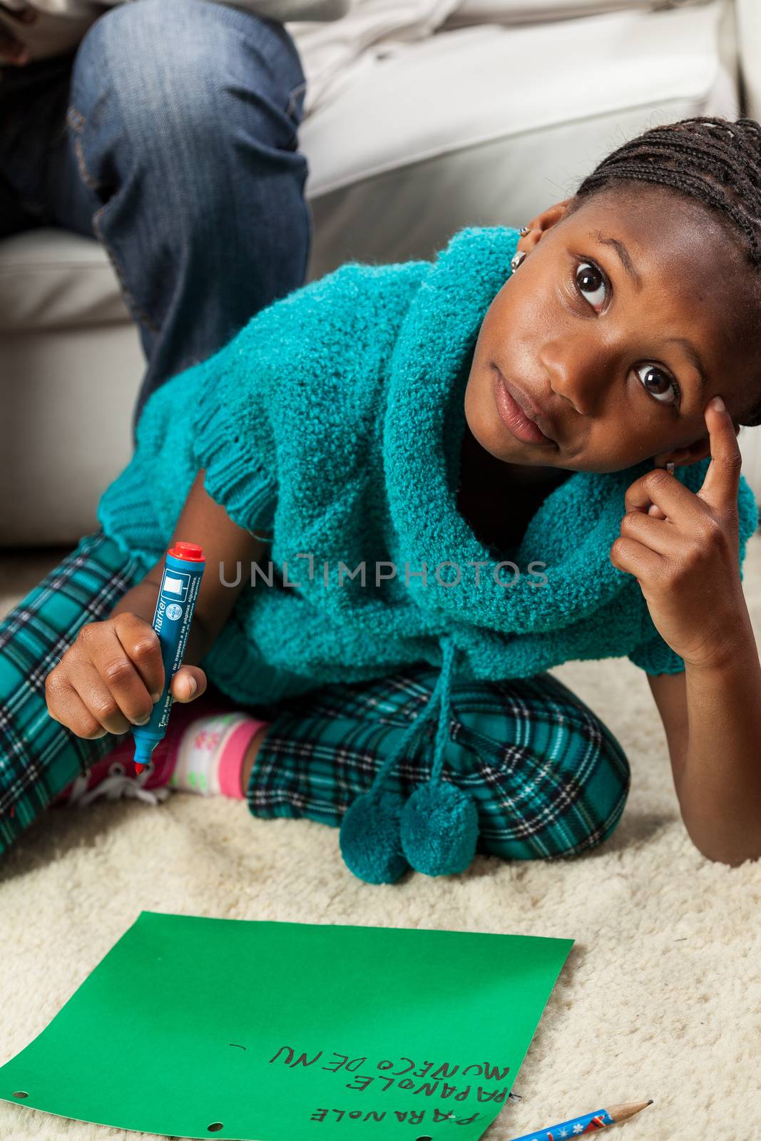 4-6, african, apartment, beautiful, black, celebration, child, childhood, children, christmas, daughter, domestic, family, female, festive, festivity, fun, girl, happy, home, homey, house, joyful, leisure, letter, lifestyle, little, living, love, merry, model, old, one, person, property, releases, room, santa, sitting, think, thinking, vertical, write, writing, years, young