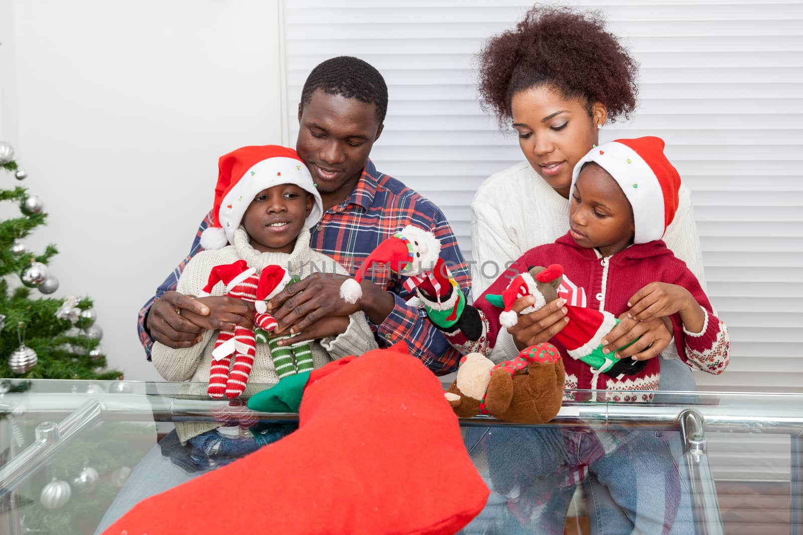 Family with gifts by ifilms