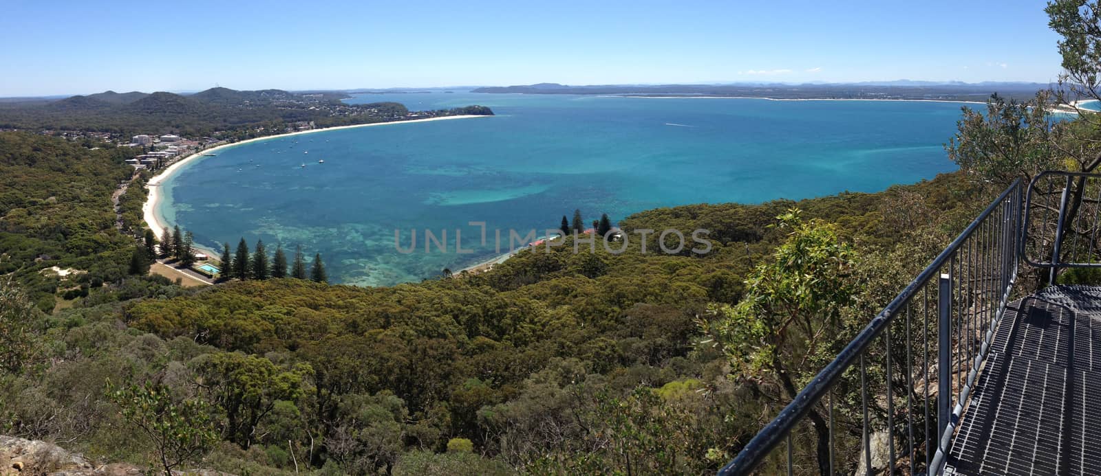 Shoal Bay scenic views from Mt Tomaree, Australia by lovleah