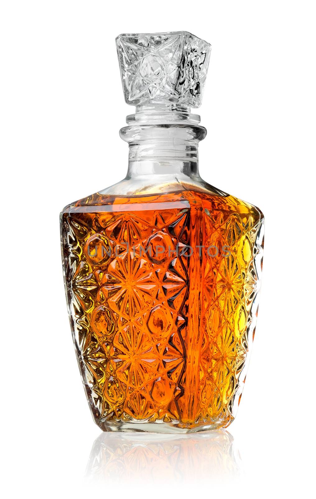 Crystal decanter with cognac by Givaga