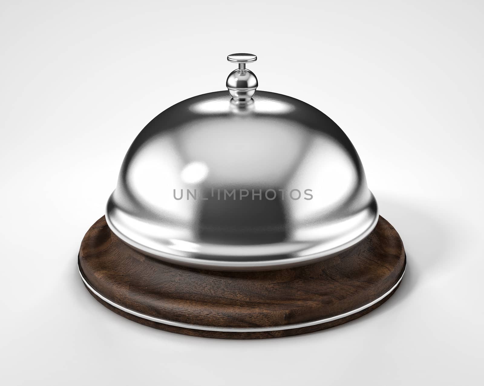 reception bell isolated on white background by xtate