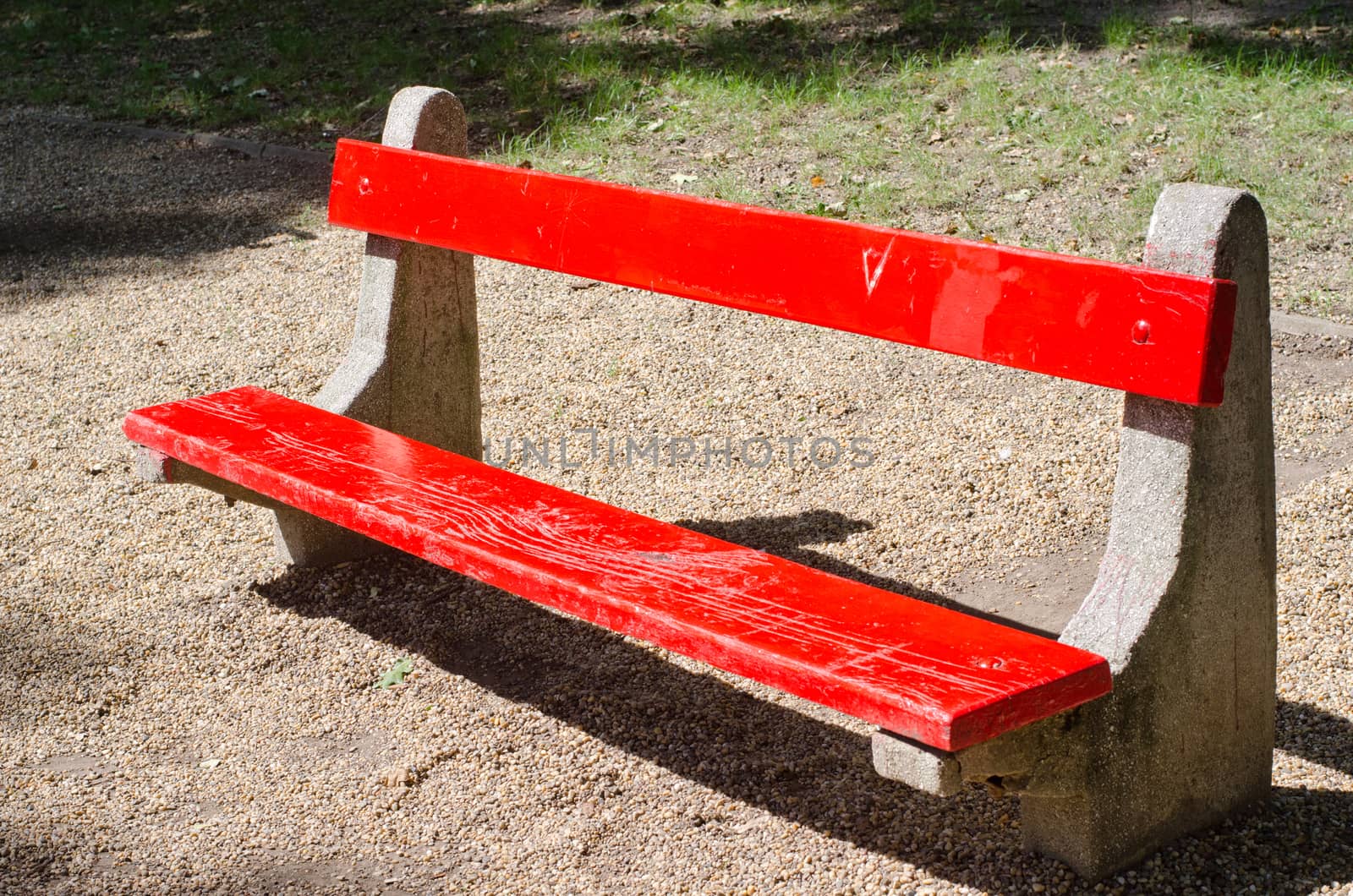 red bench