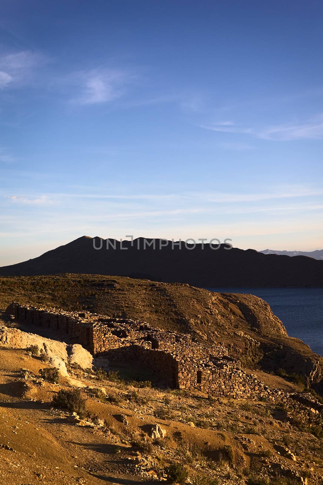 Chinkana Ruins on Isla del Sol (Island of the Sun) in Lake Titicaca, Bolivia by sven