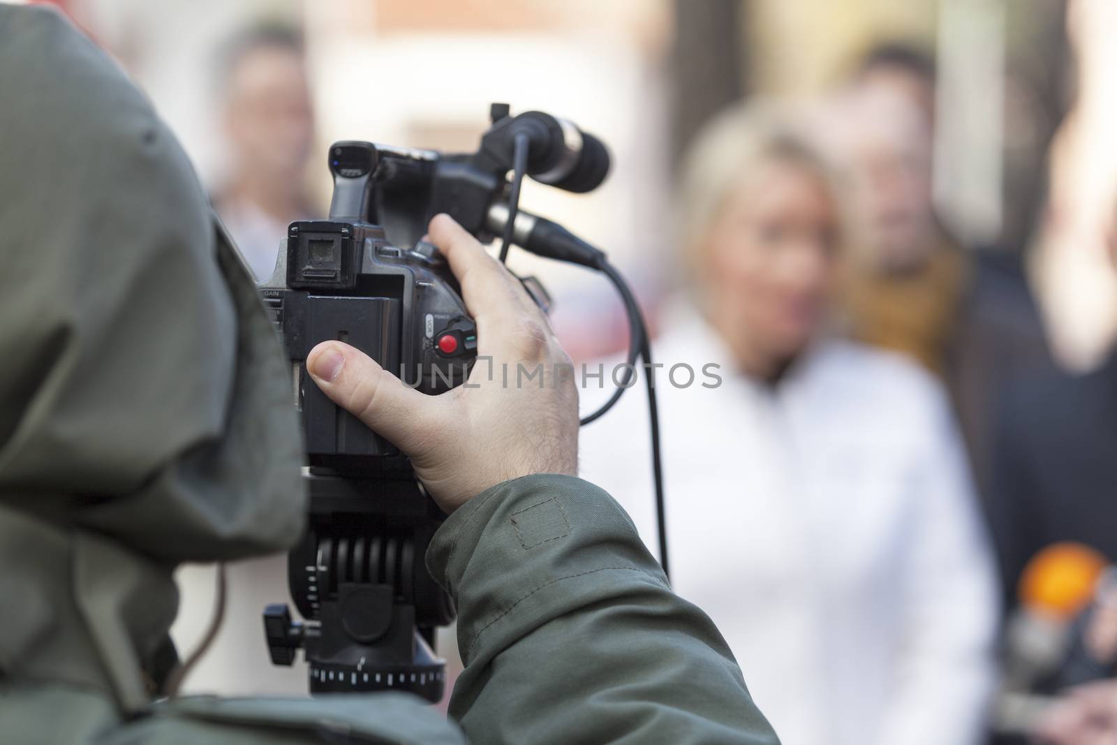 Covering an event with a video camera