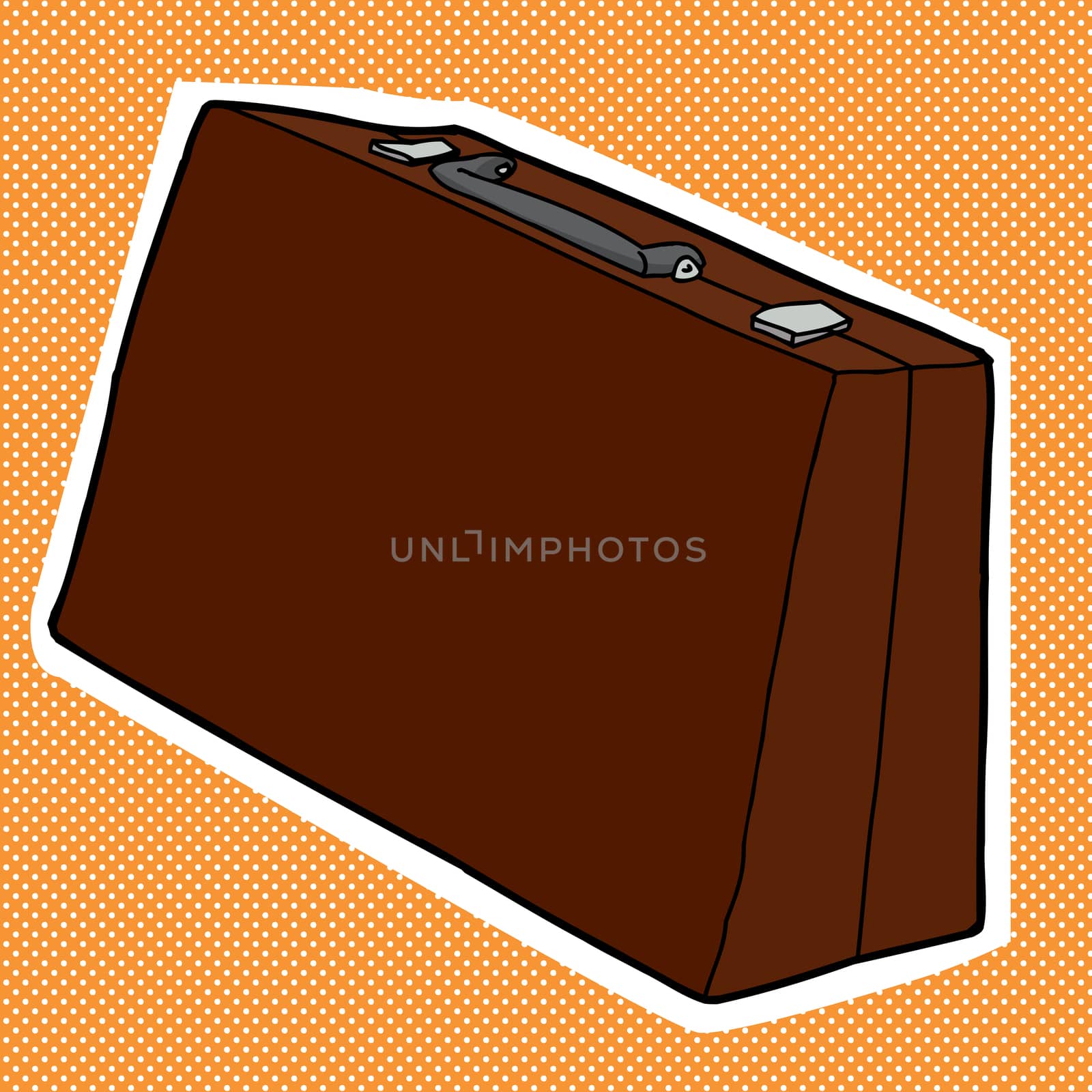 Brown Briefcase by TheBlackRhino