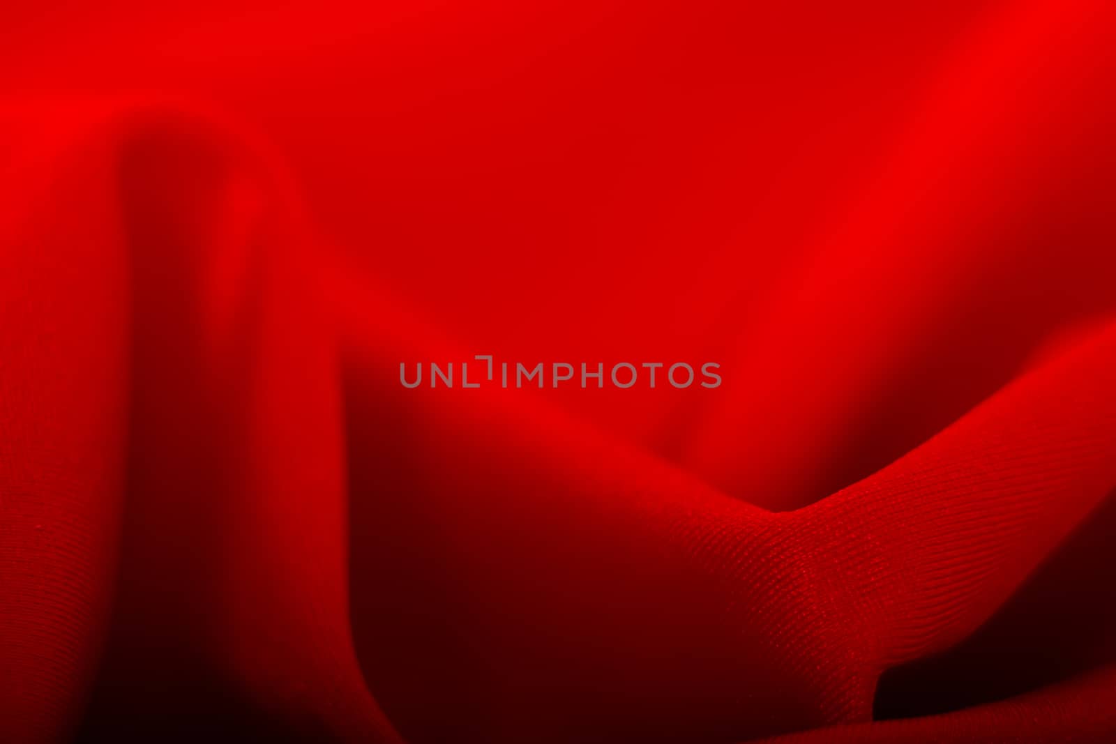 Beautiful background. Red fabric waves. macro by pzRomashka