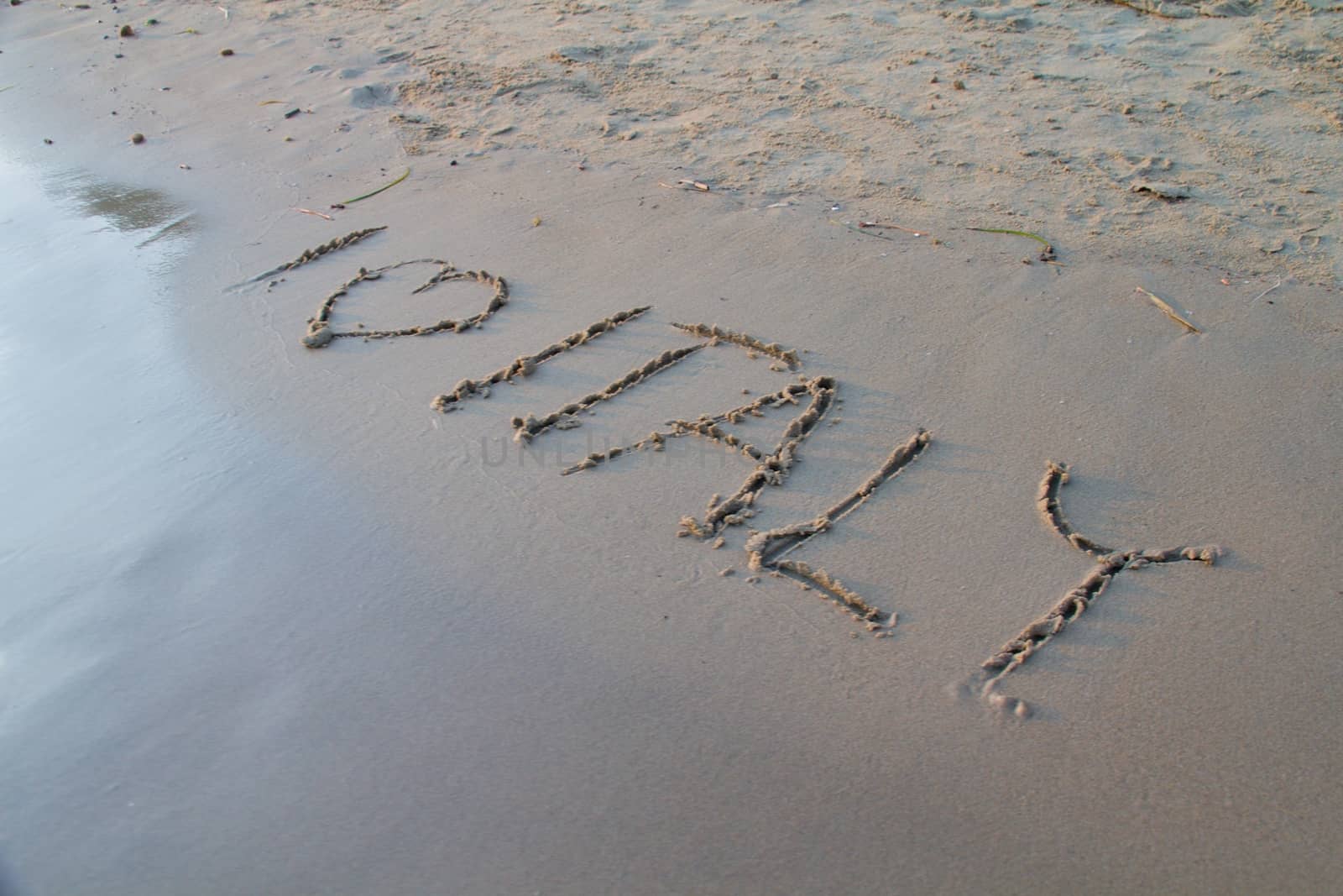 Sign in the sand by Dermot68