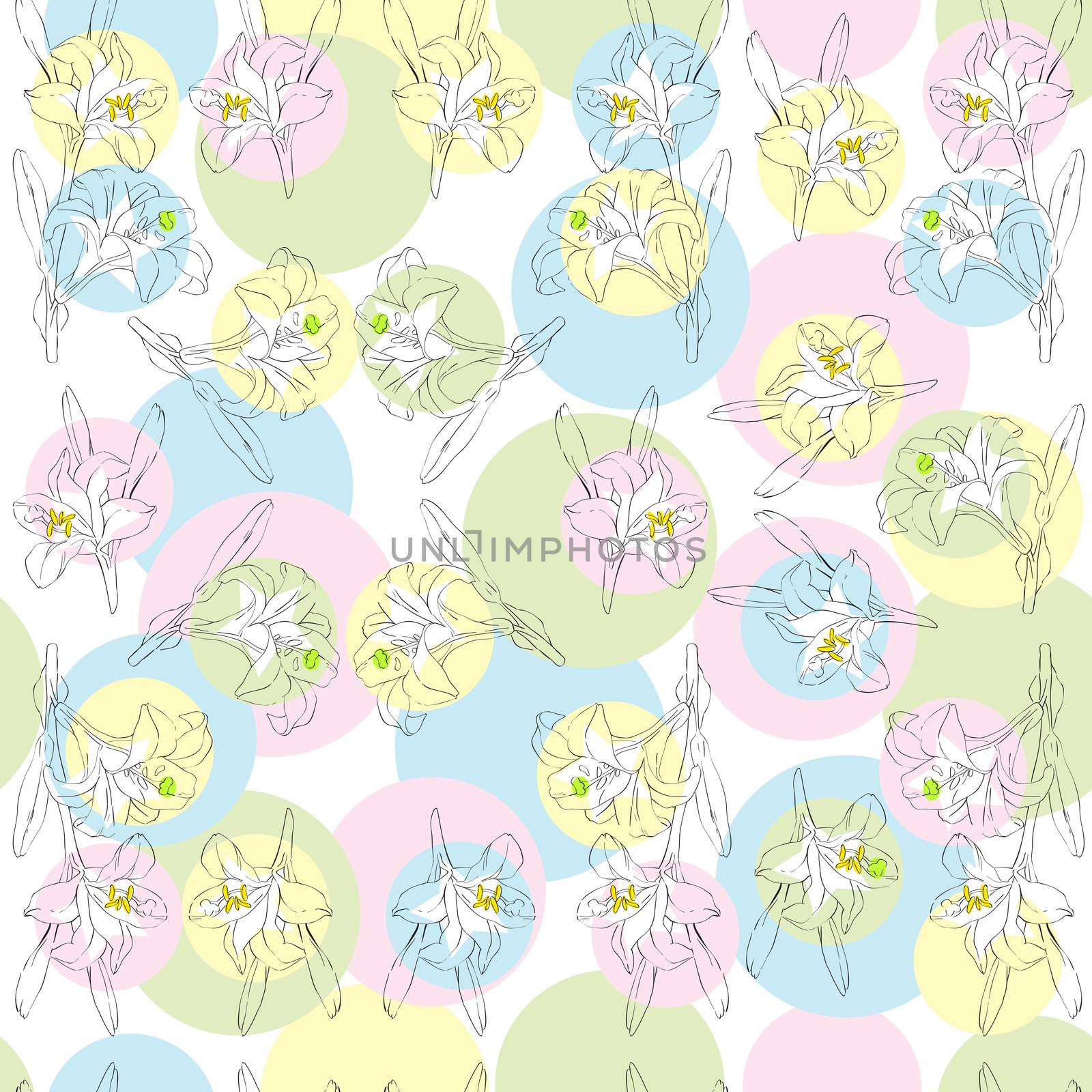 lilies pattern by catacos