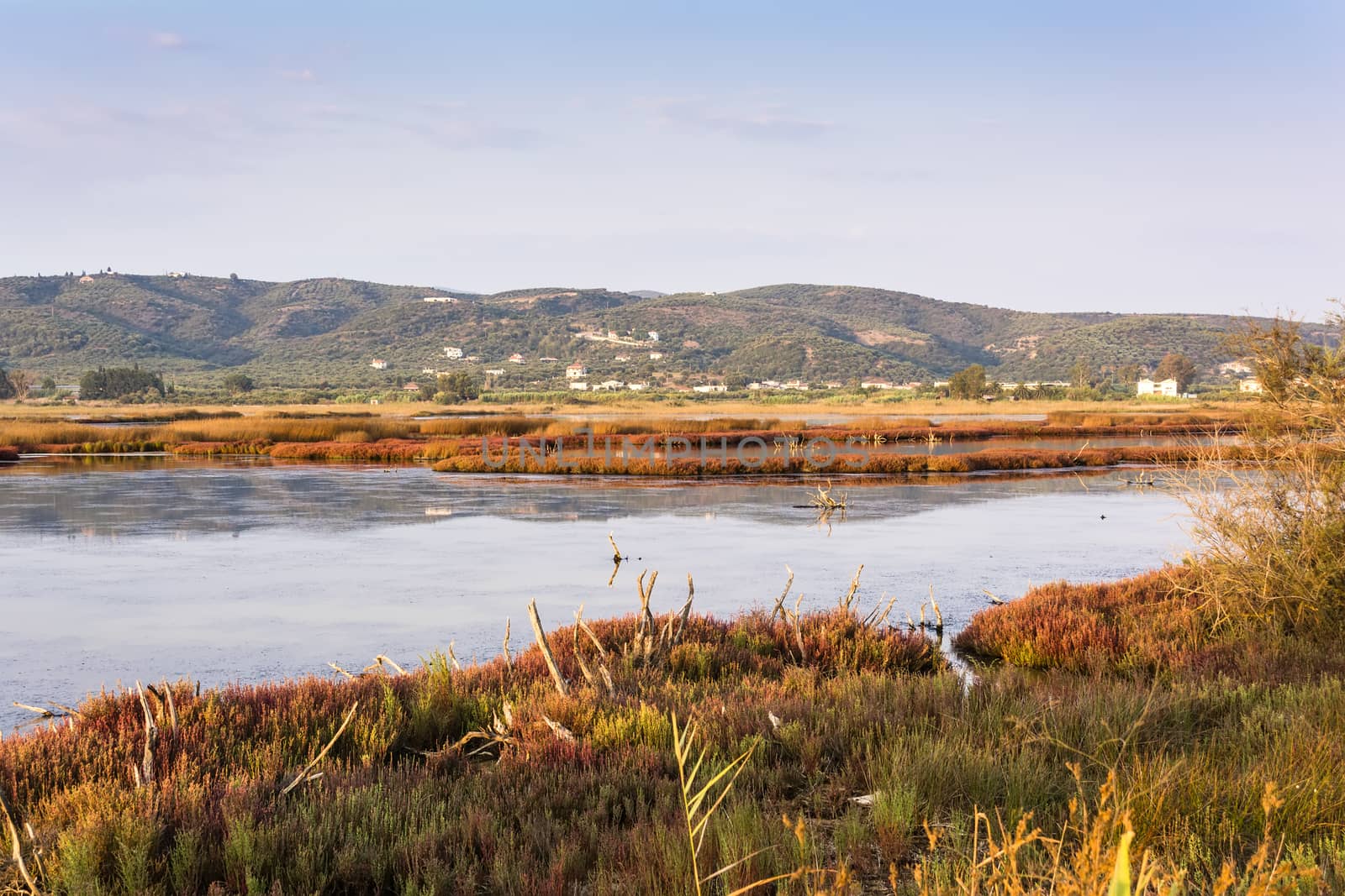 Photo of a lake at the evening - Natura 2000