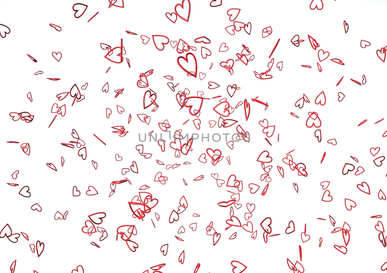 Red hearts Wedding or Valentine's day background.