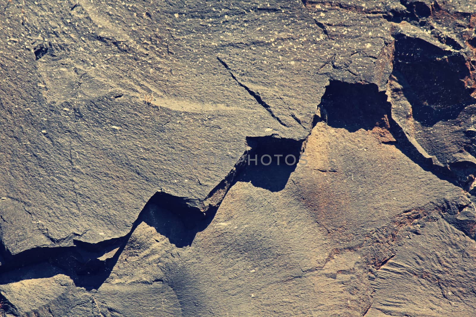 natural stone cut as step form
