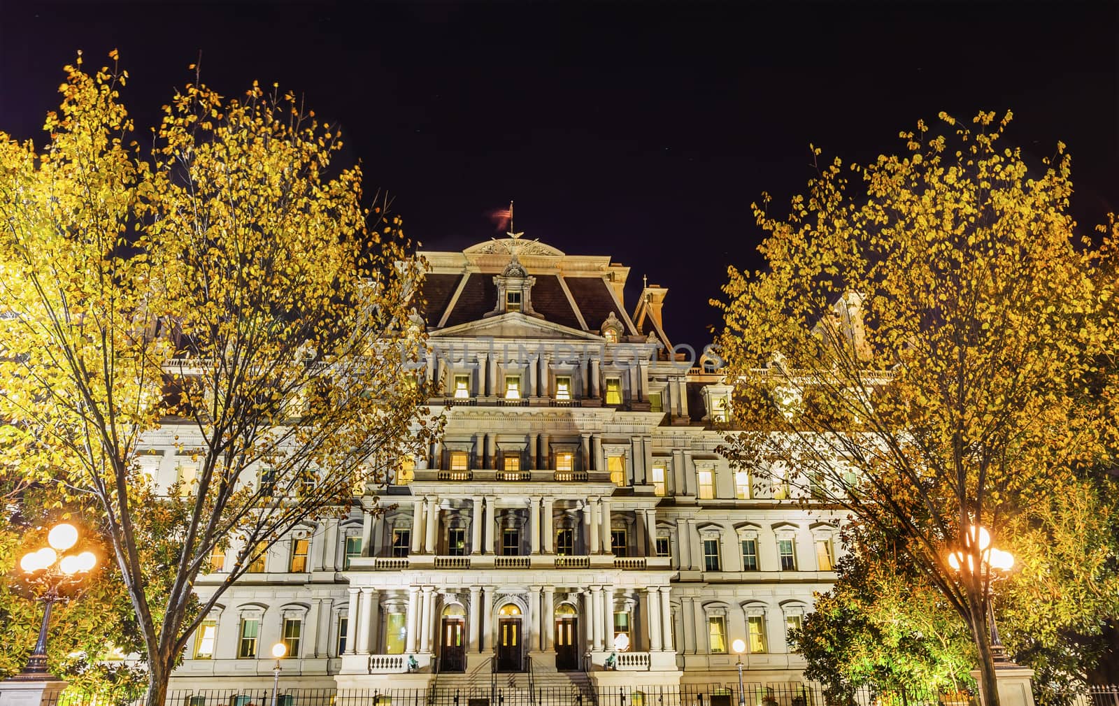 Old Executive Office Building Dwight Eisenhower Building, Vice President's Office, Night Washington DC