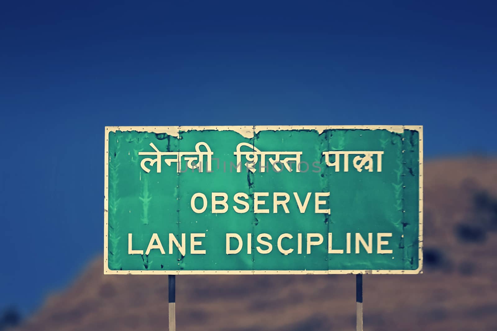 observe lane discipline road signs
