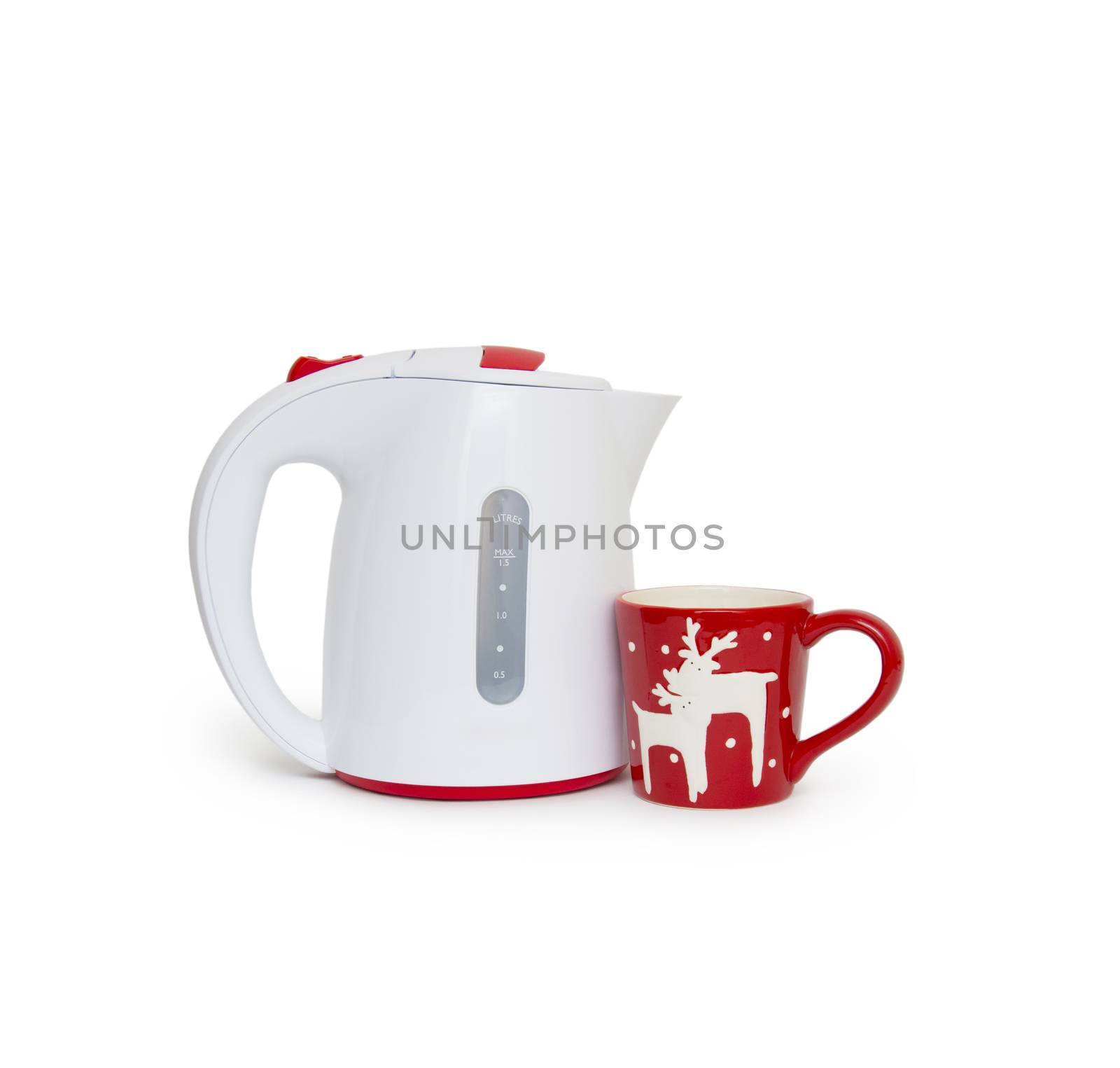 Electric kettle isolated on white background by cocoo