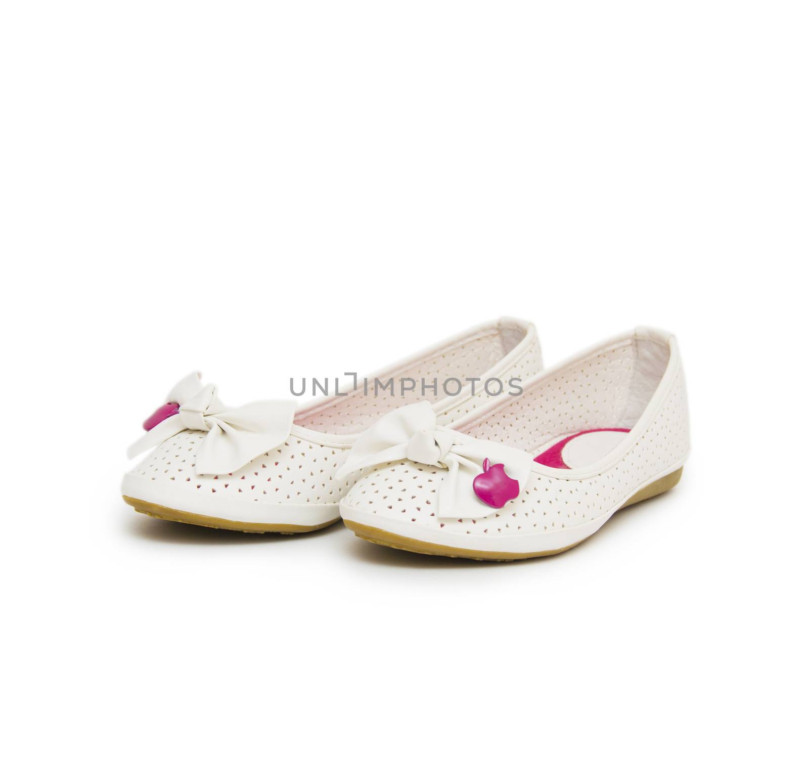 ballet shoes isolated on the white background by cocoo