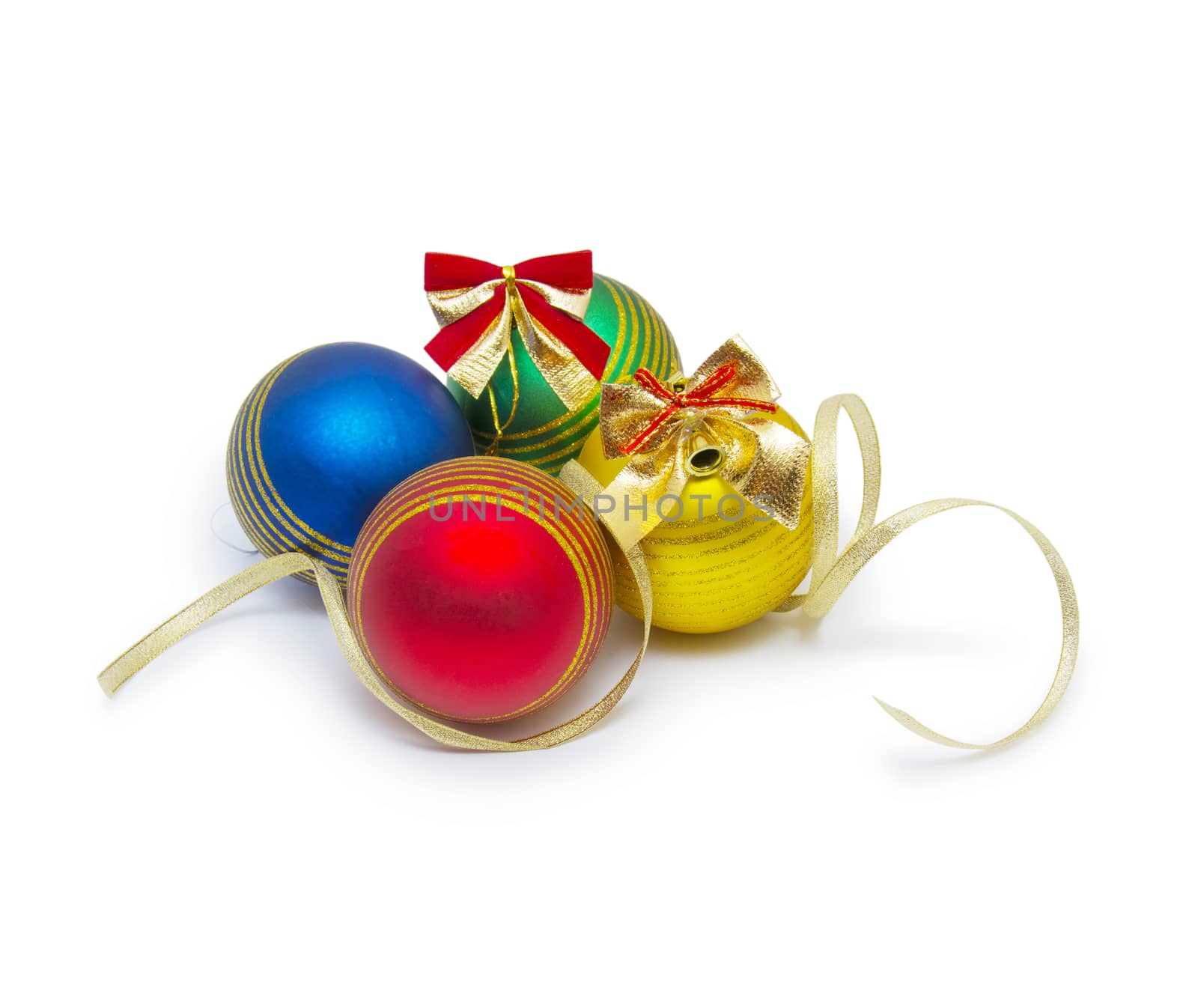 Christmas ball isolated on white background cutout