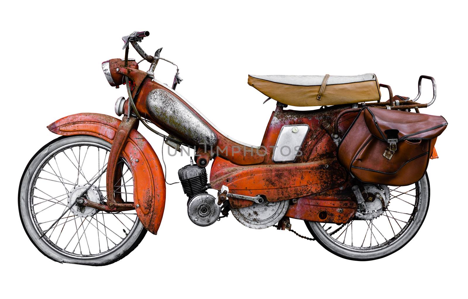 Vintage French Moped by mrdoomits