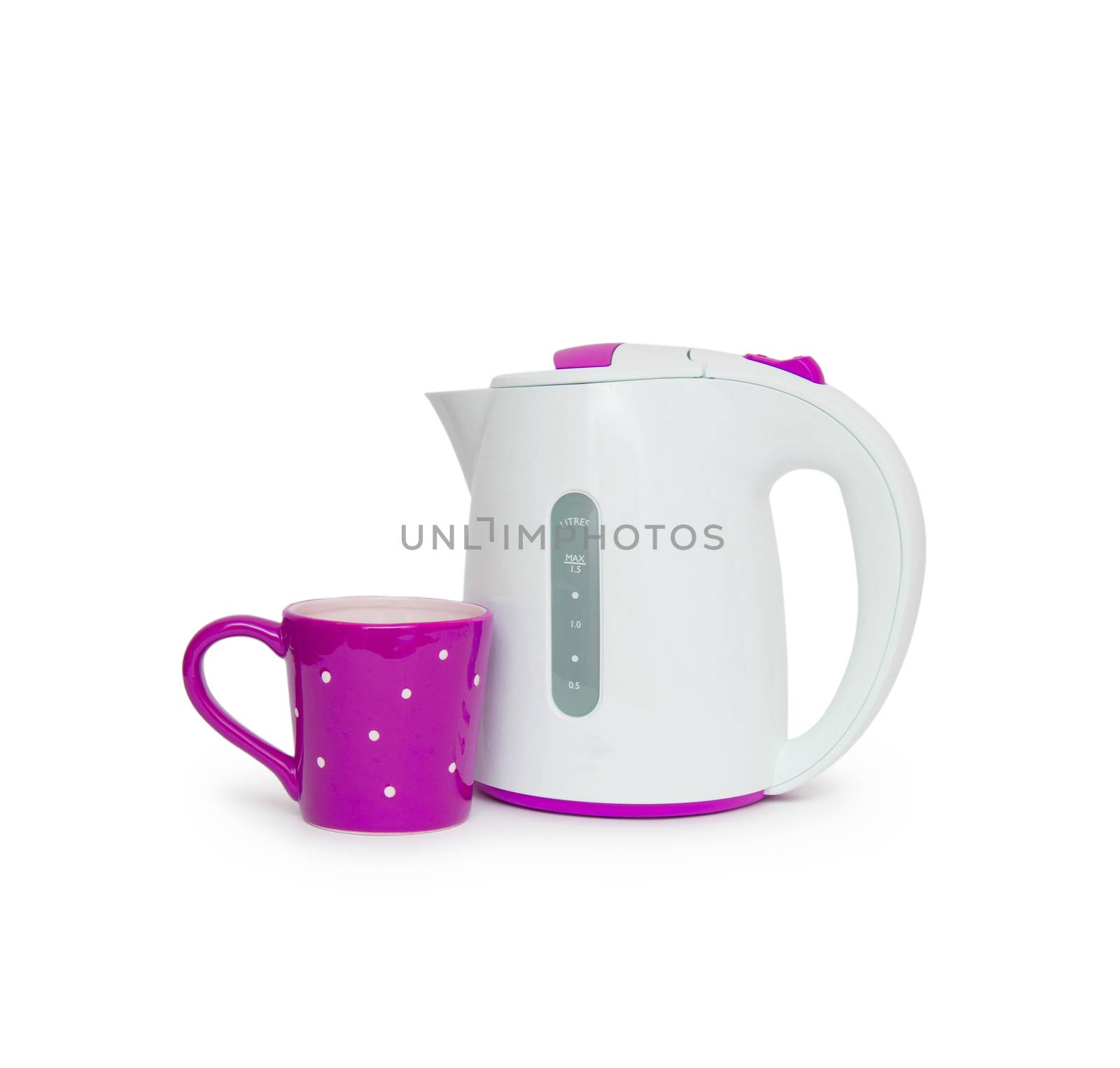 Electric kettle isolated on white background