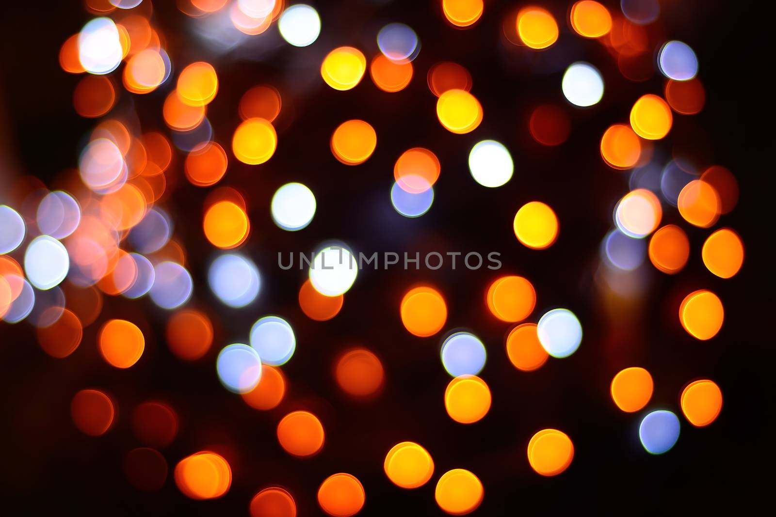 Abstract background of Chrismas color lights bokeh