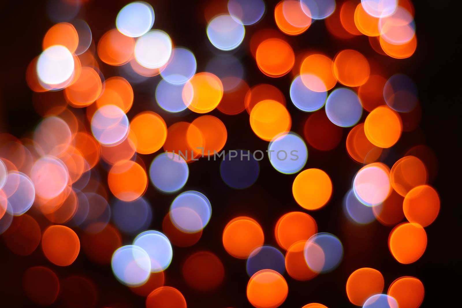 Abstract background of Chrismas color lights bokeh