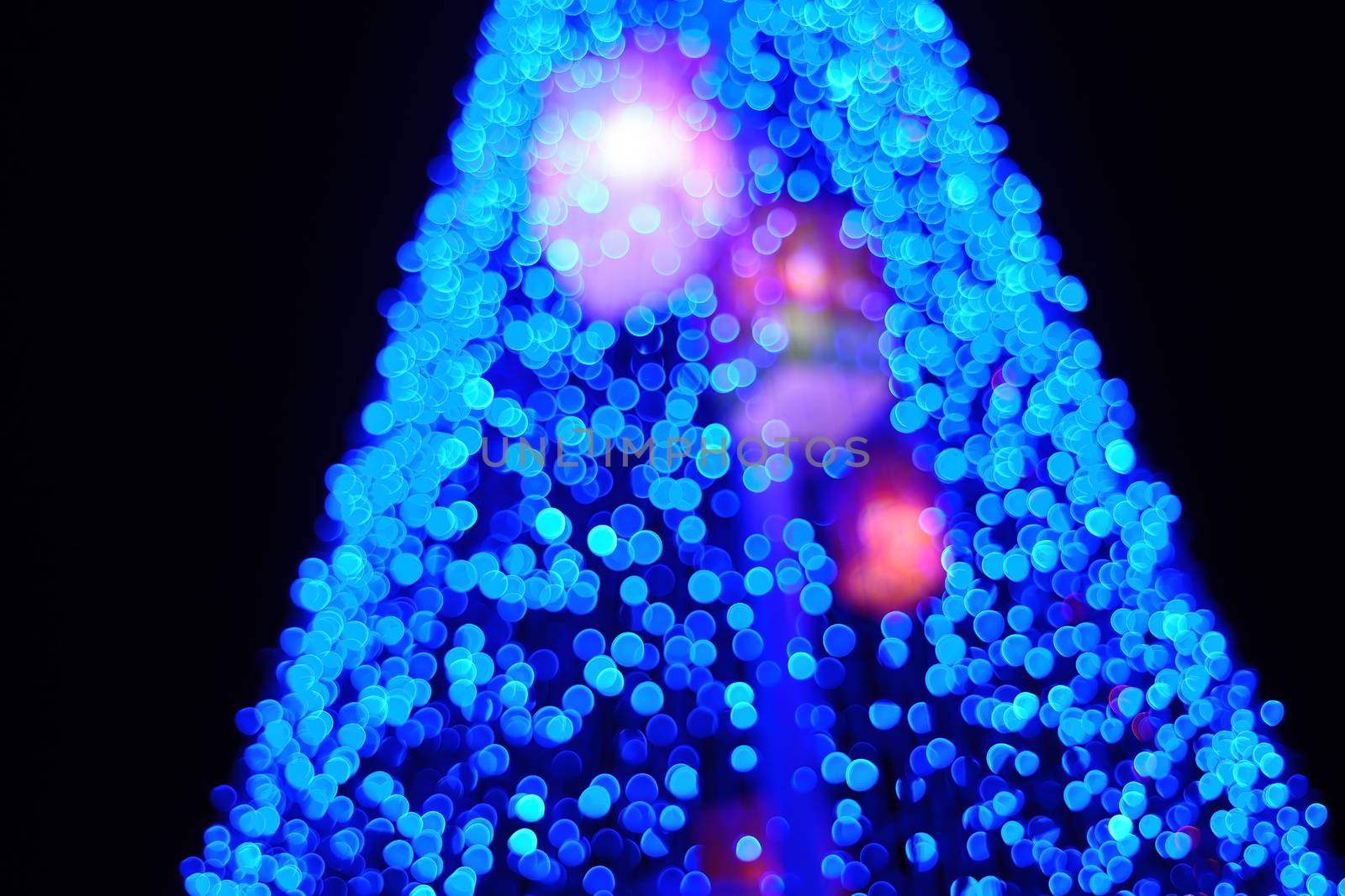 Colorful color lights bokeh background, Chrismas lights bokeh