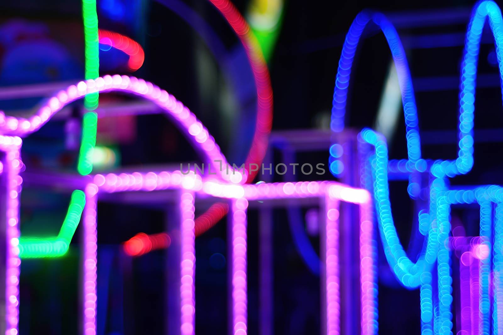 Colorful color lights bokeh background, Chrismas lights bokeh