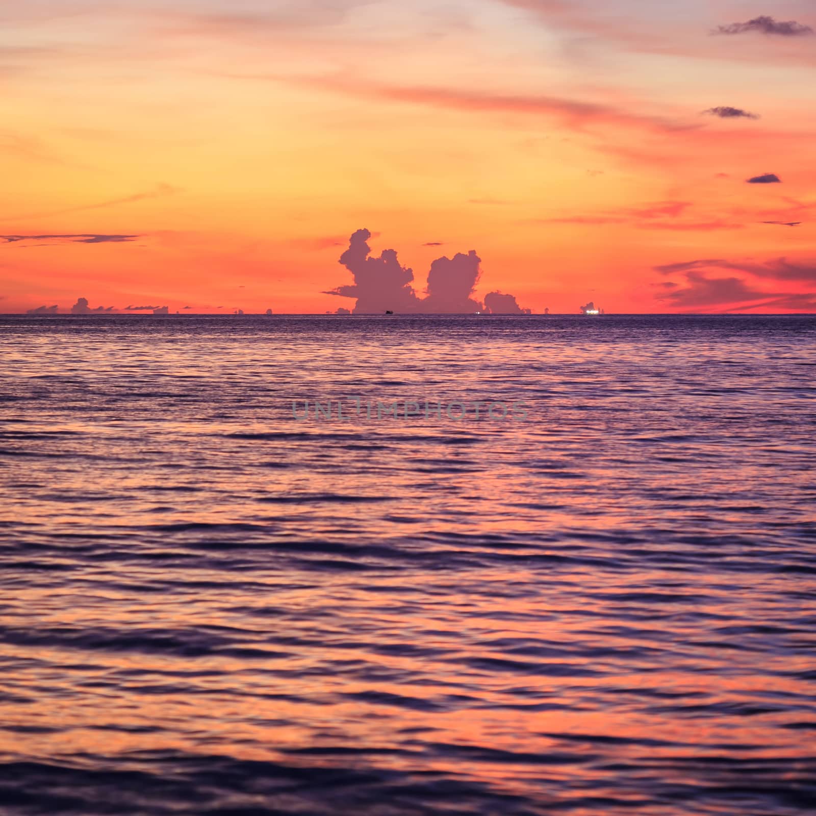 Beautiful Sunset beach in Phuket, Thailand