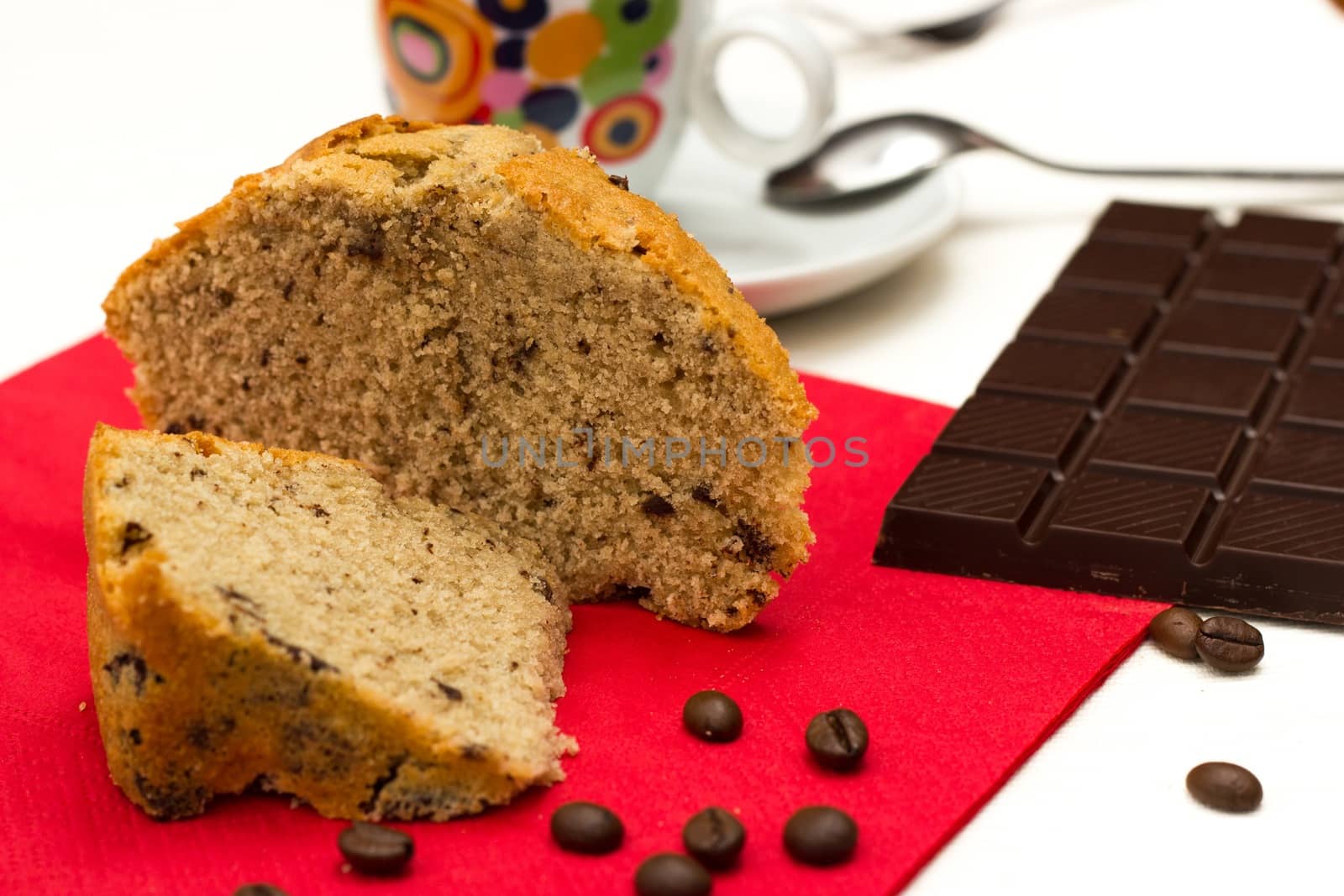 breakfast with coffee cake homemade excellent for a good awakening