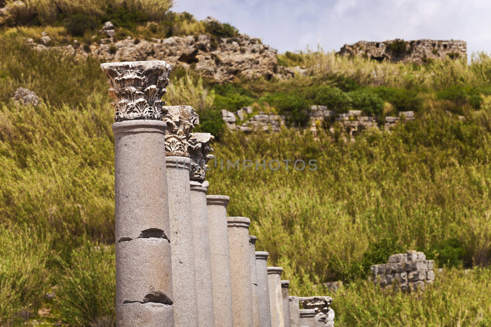 Corinthian Columns at Perga by Creatista