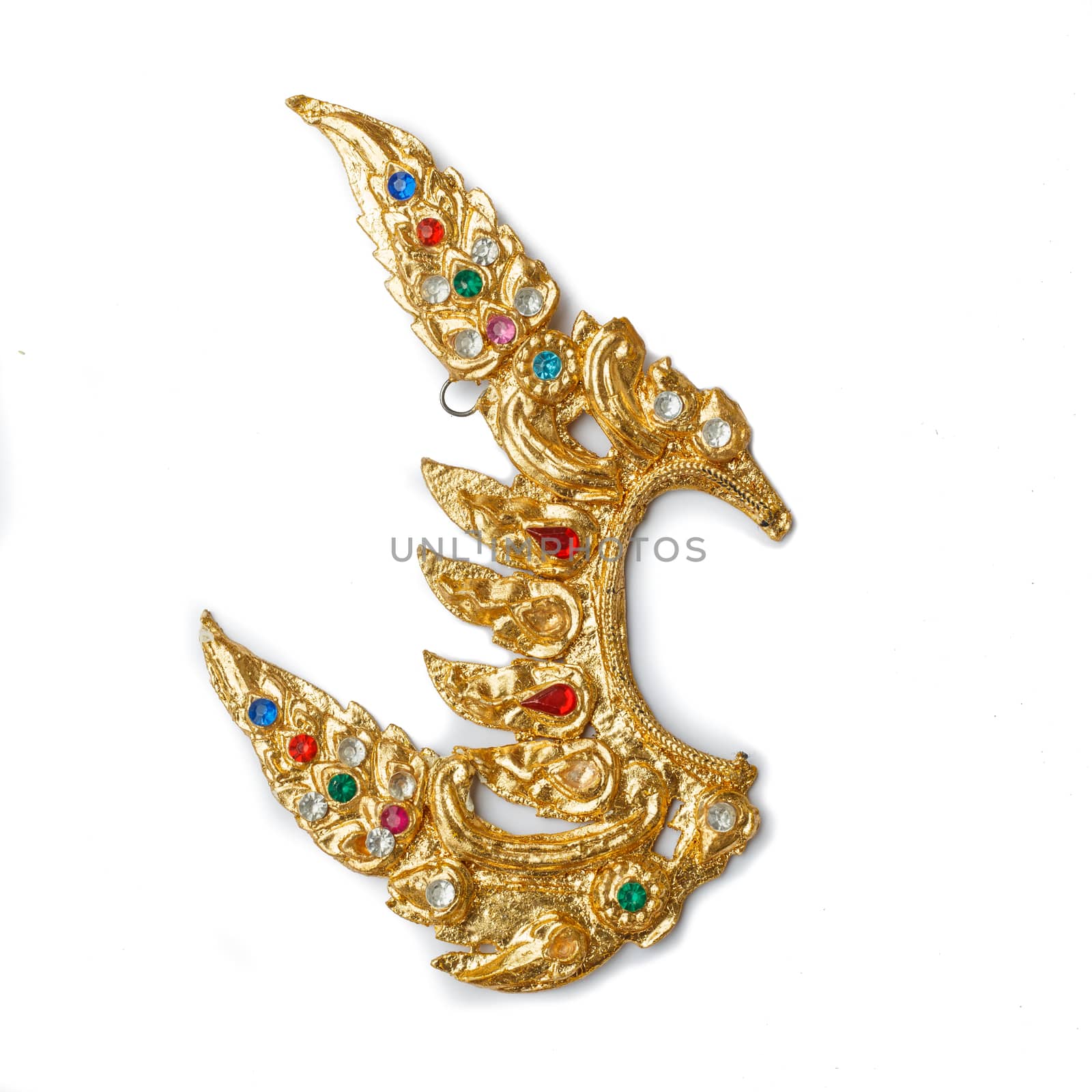 The ancient style crown which use for Thai traditional dancing actress