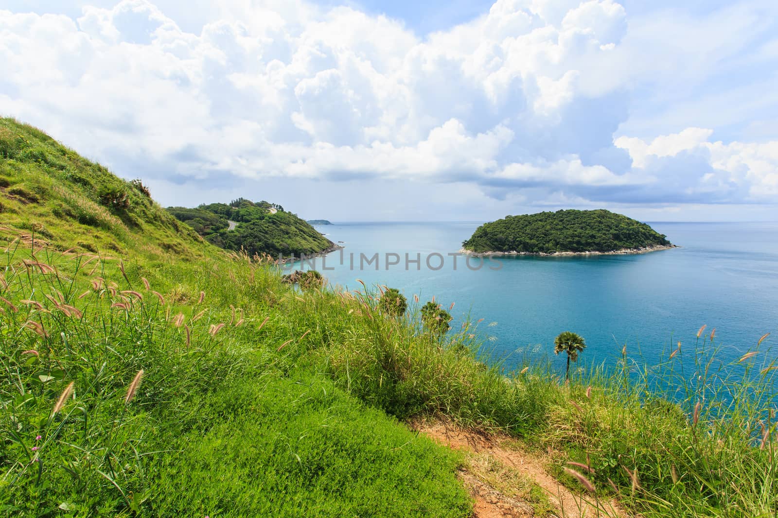 Beautiful view of tropical sea in Phuket, Thailand