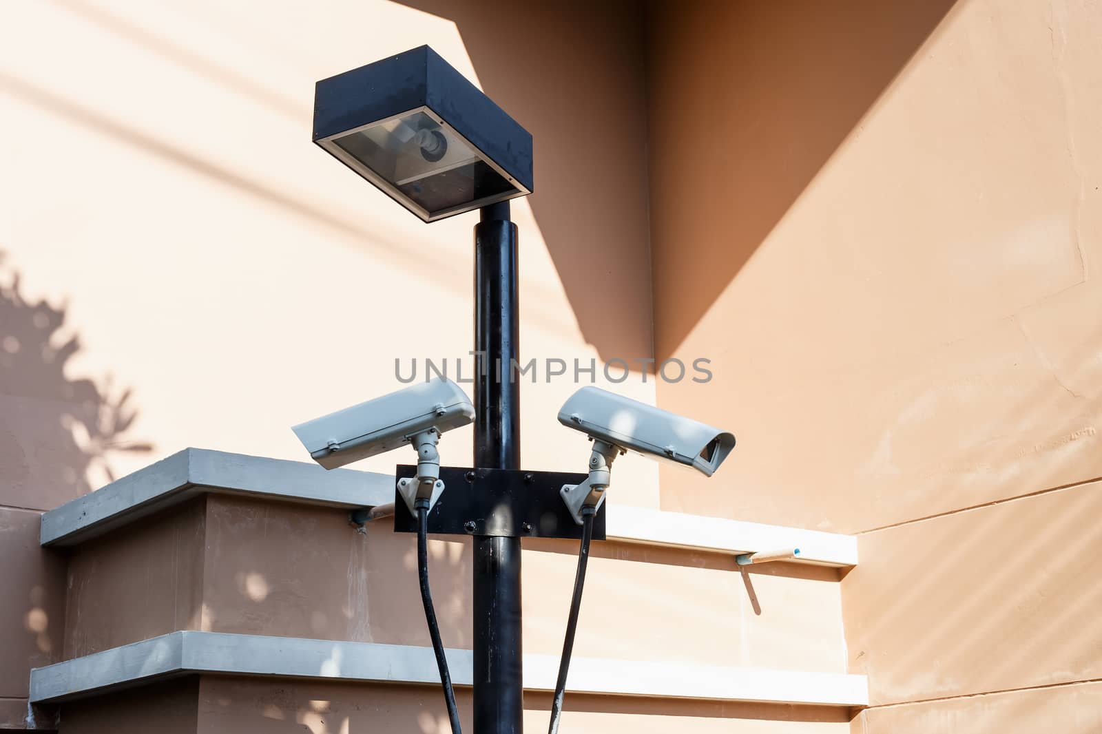 Two urban security cameras