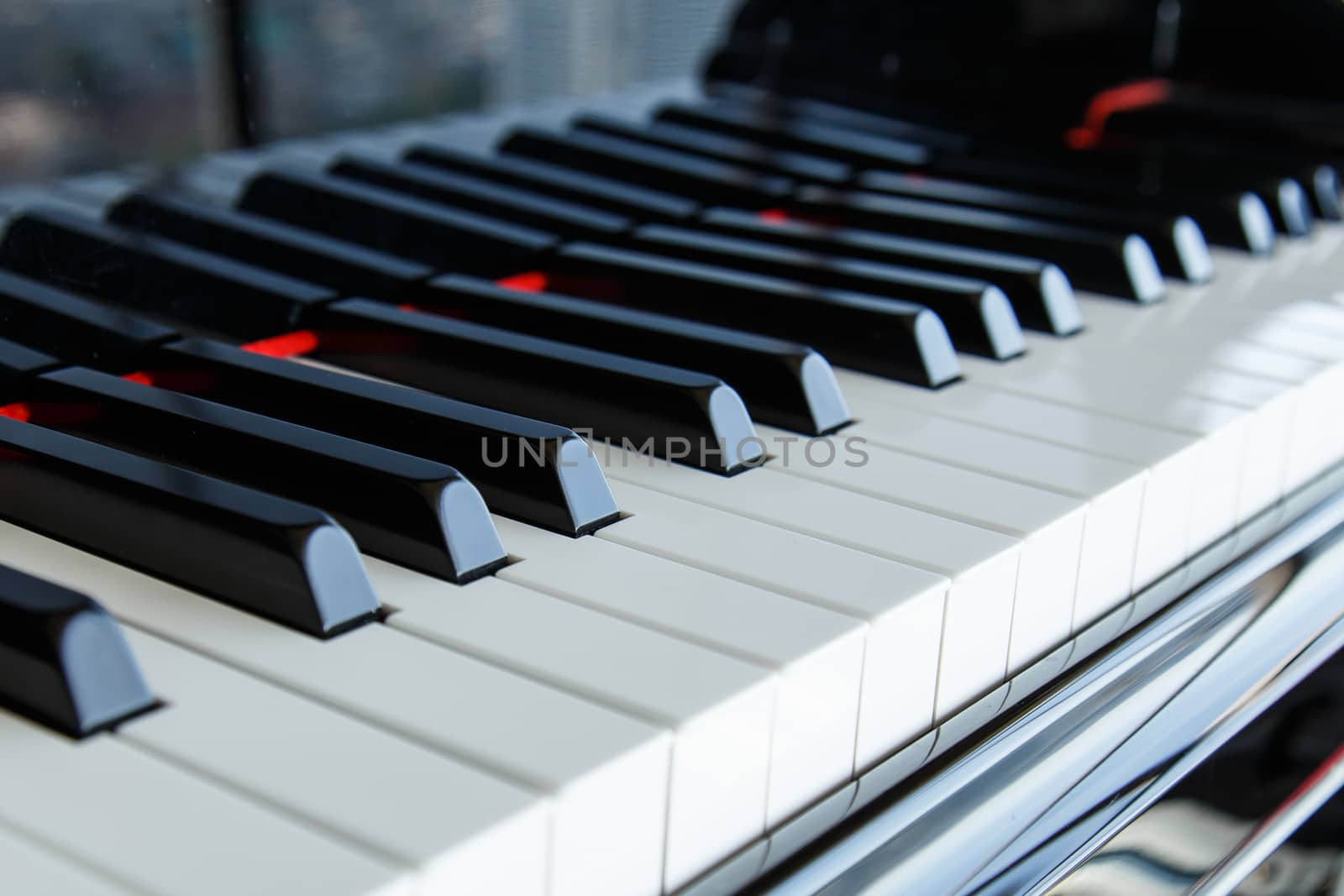 Close up  piano keys