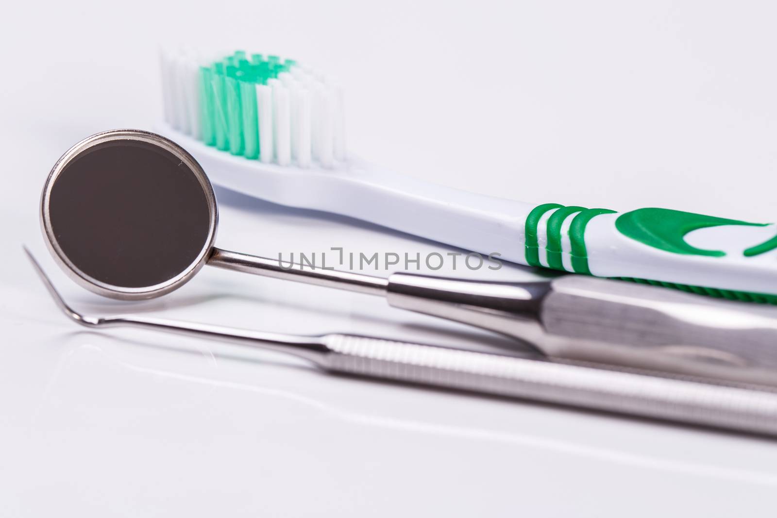 Dental. Toothbrush on a white background