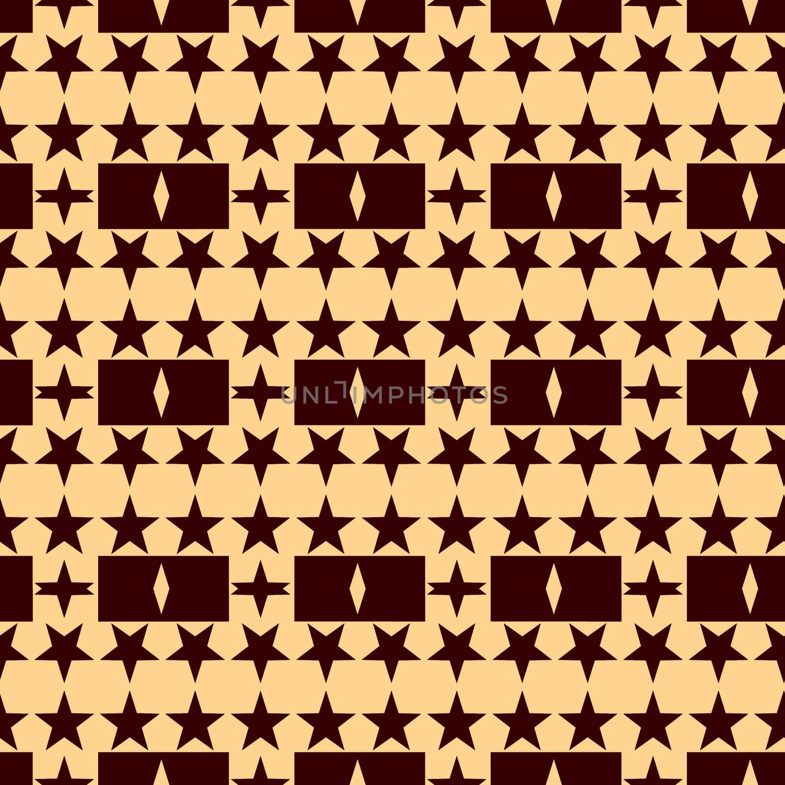 Digital computer graphic - decorative ornament with a stars for design.