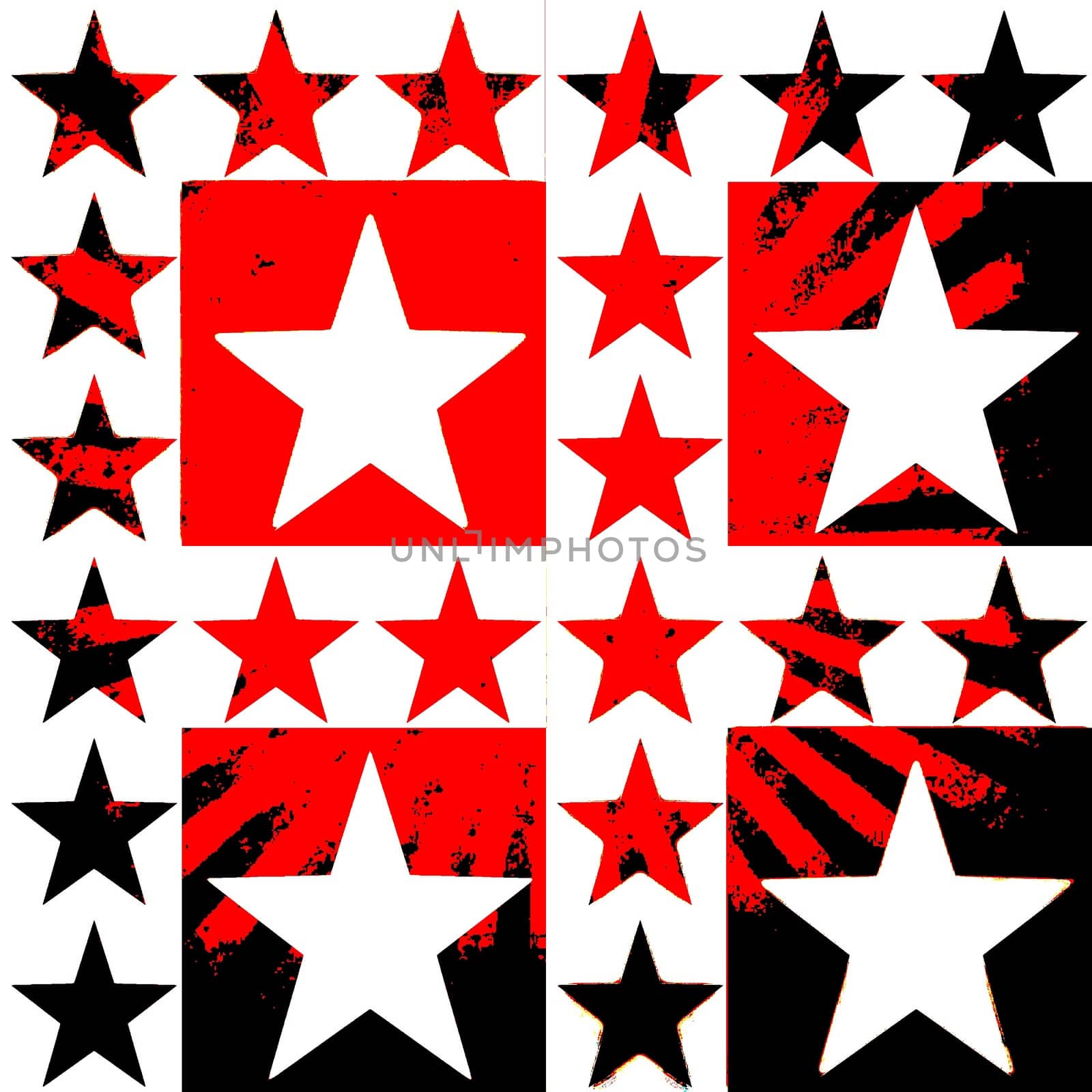 Digital computer graphic - decorative background with a stars in a bright colors for design.
